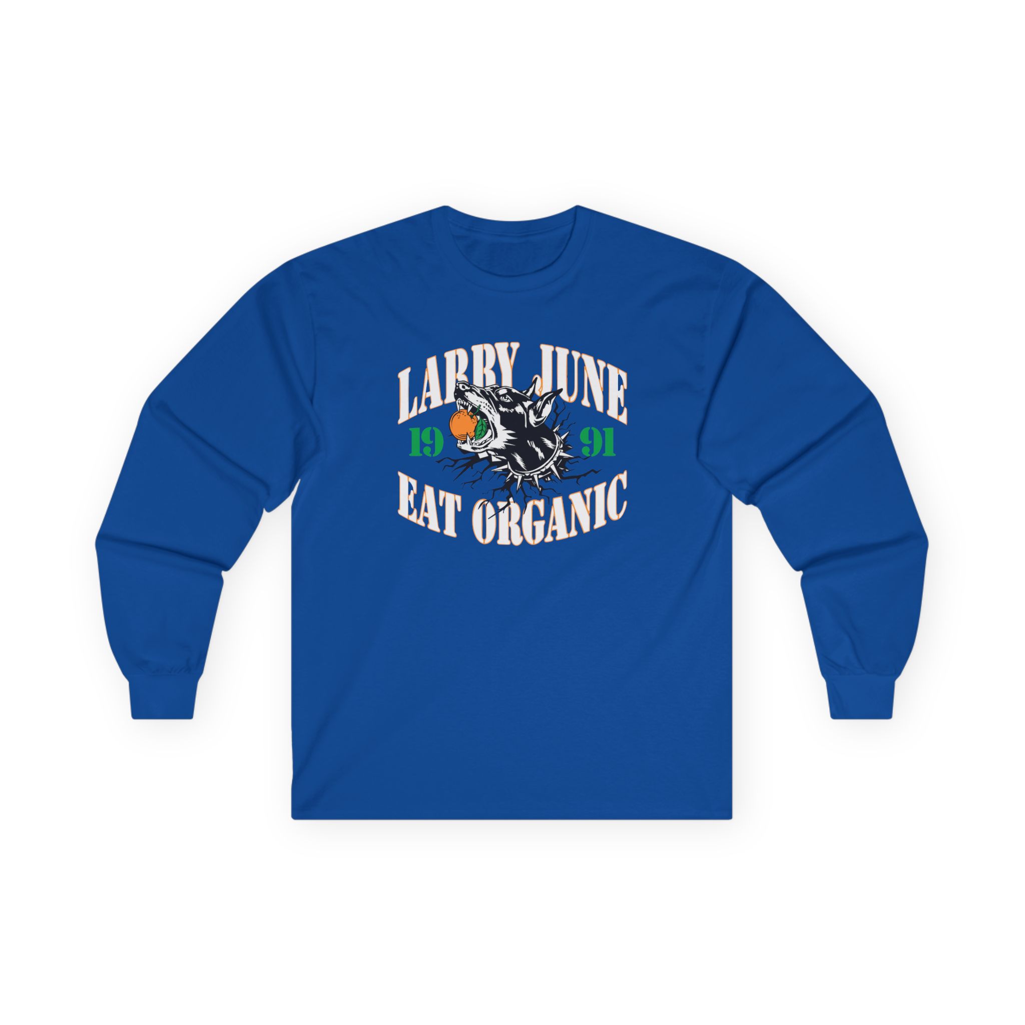 Larry June Eat Organic Unisex Ultra Cotton Long Sleeve Tee