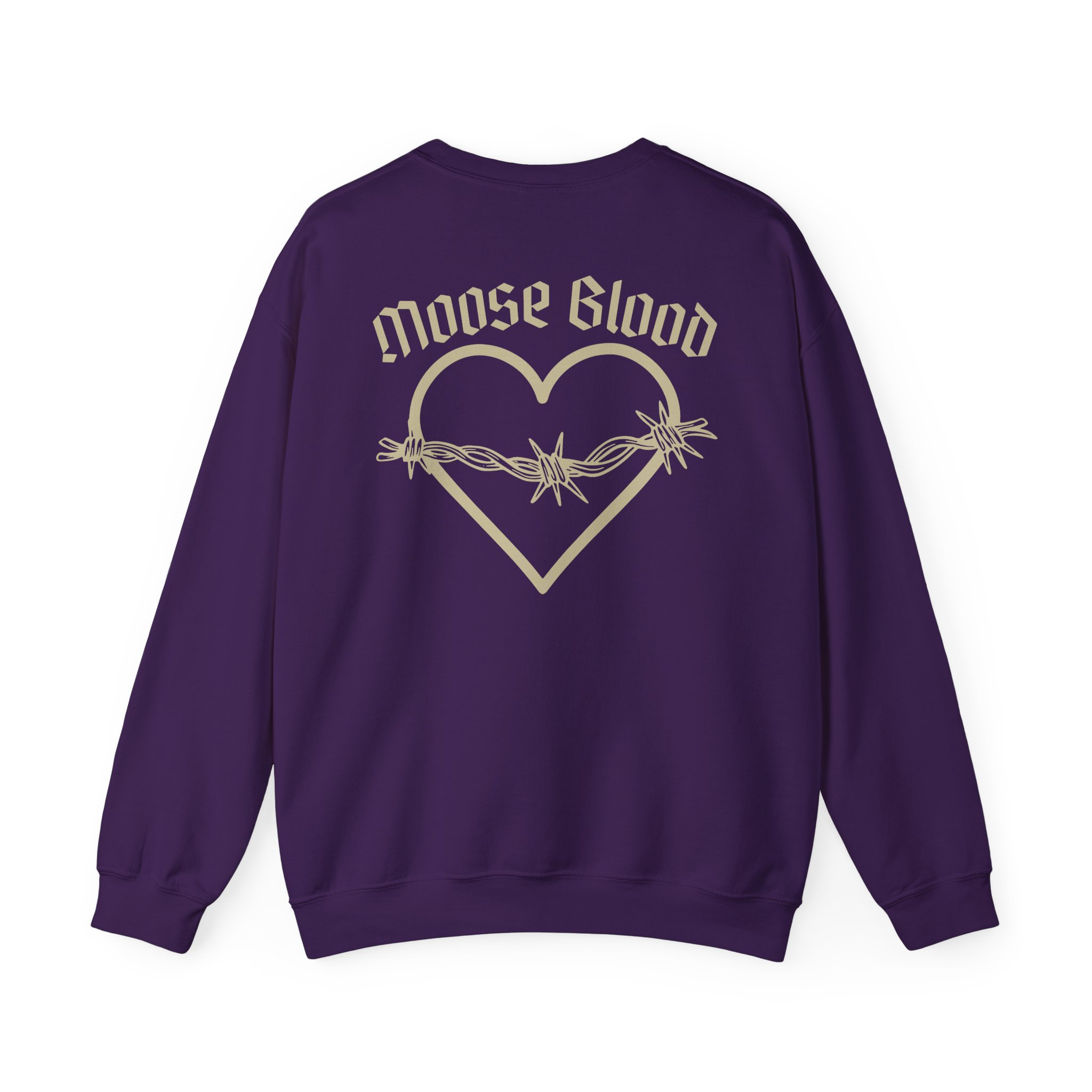 Moose Blood Barbed Wire Heart Unisex Heavy Blendâ„¢ Crewneck Sweatshirt