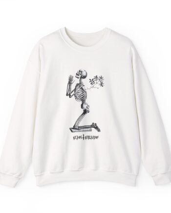 Big Brave Praying Skeleton Unisex Heavy Blend™ Crewneck Sweatshirt