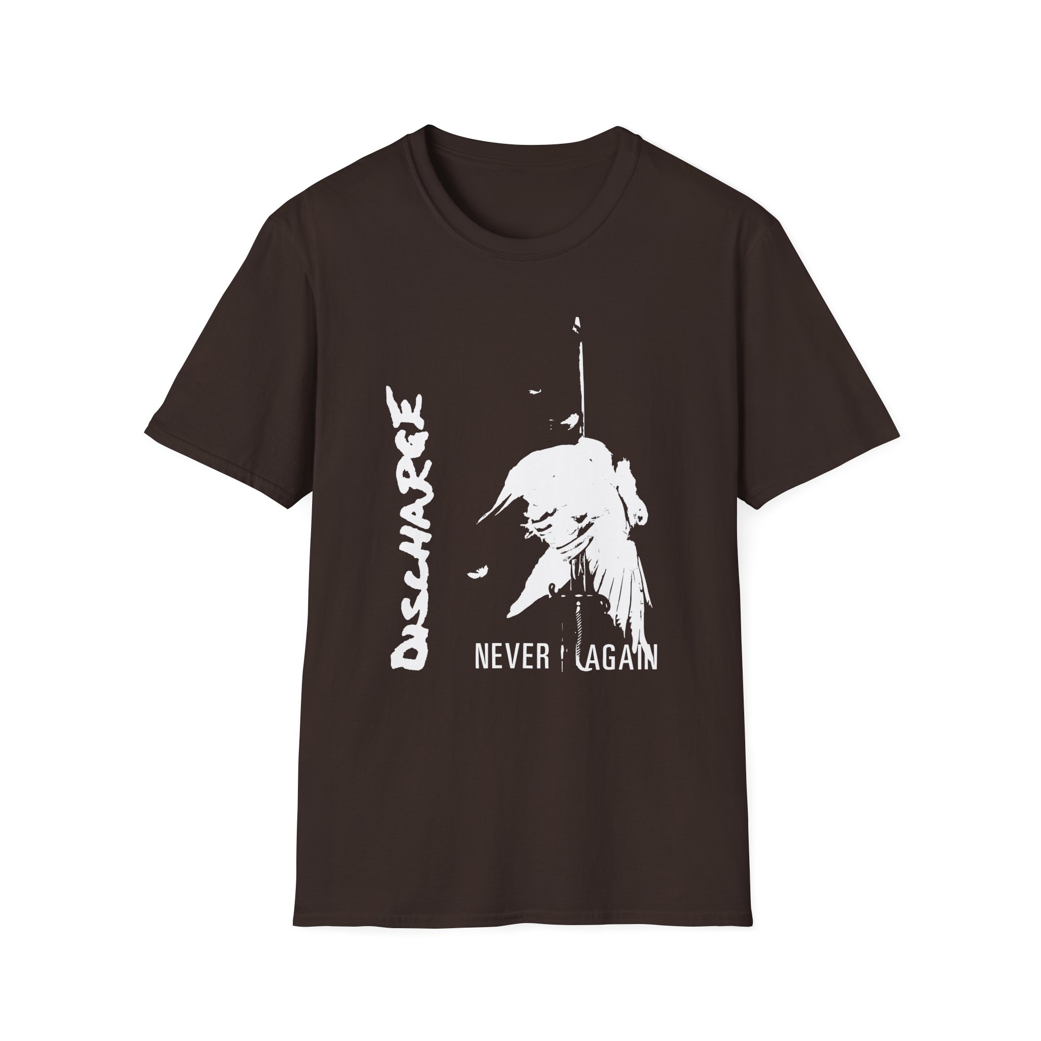 Discharge Never Again Unisex Softstyle T-Shirt