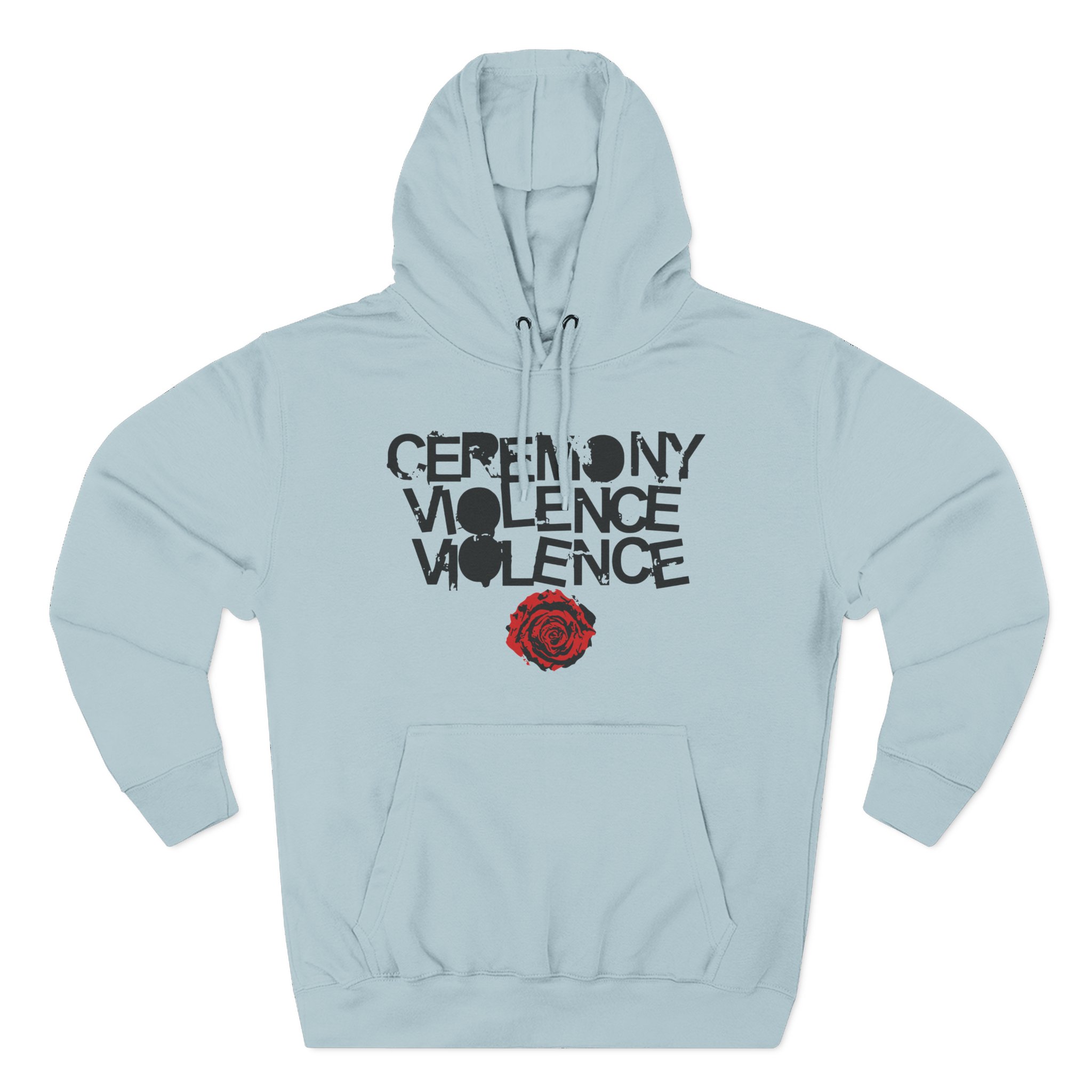 Ceremony Violence Violence Three-Panel Fleece Hoodie