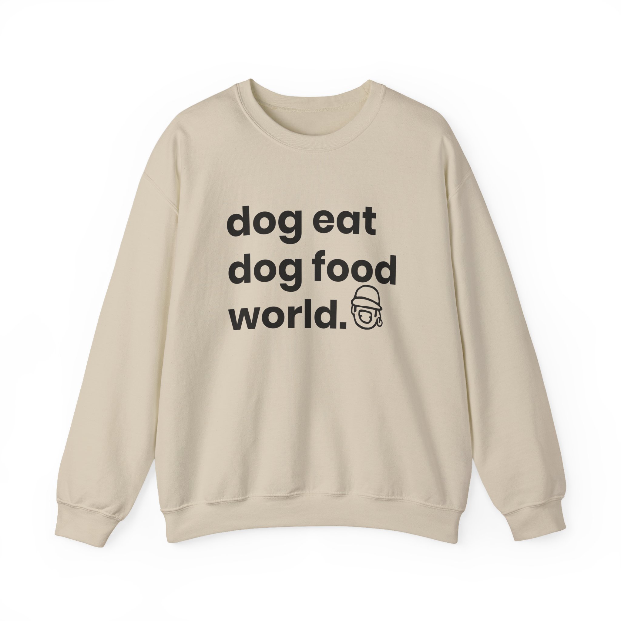 Niko B Dog Eat Dog Food World Unisex Heavy Blend Crewneck Sweatshirt