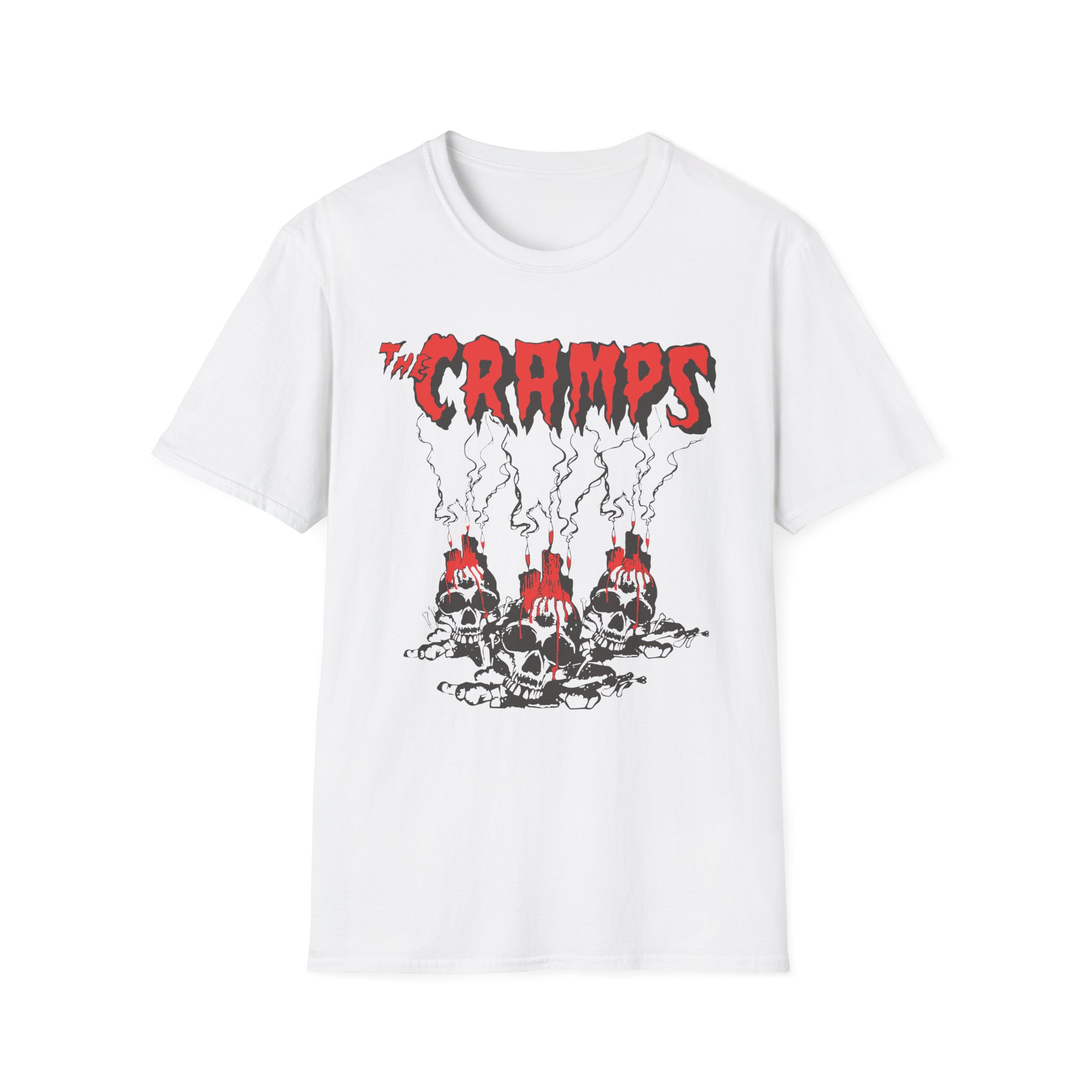 The Cramps Voodoo Skulls Unisex Softstyle T-Shirt