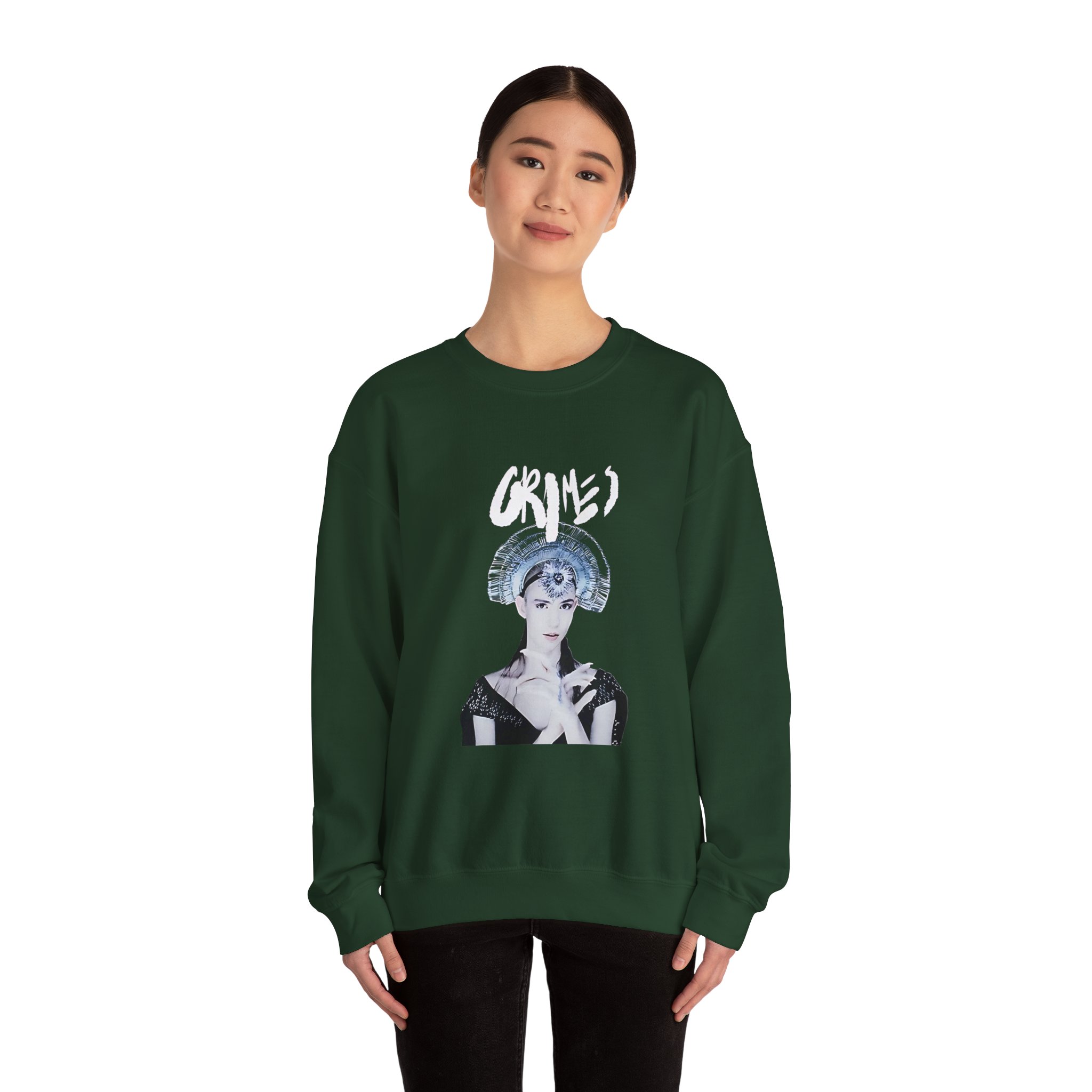 Grimes Head Dress Unisex Heavy Blend Crewneck Sweatshirt