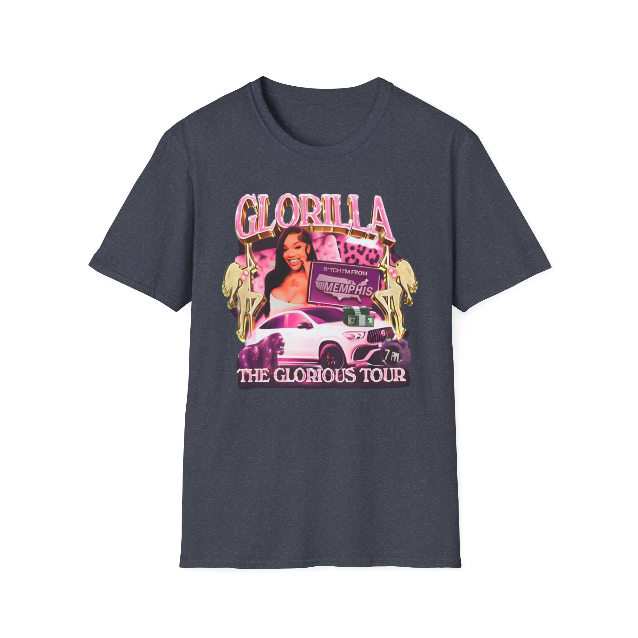 Glorilla Glorious Tour From Memphis Unisex Softstyle T-Shirt
