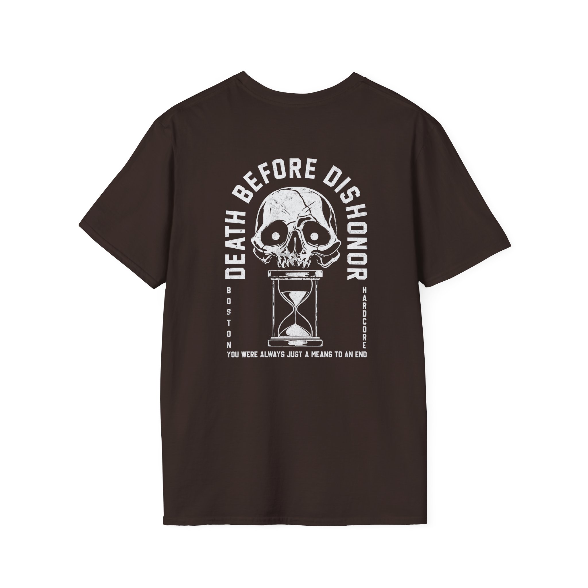 Death Before Dishonor Hourglass Unisex Softstyle T-Shirt