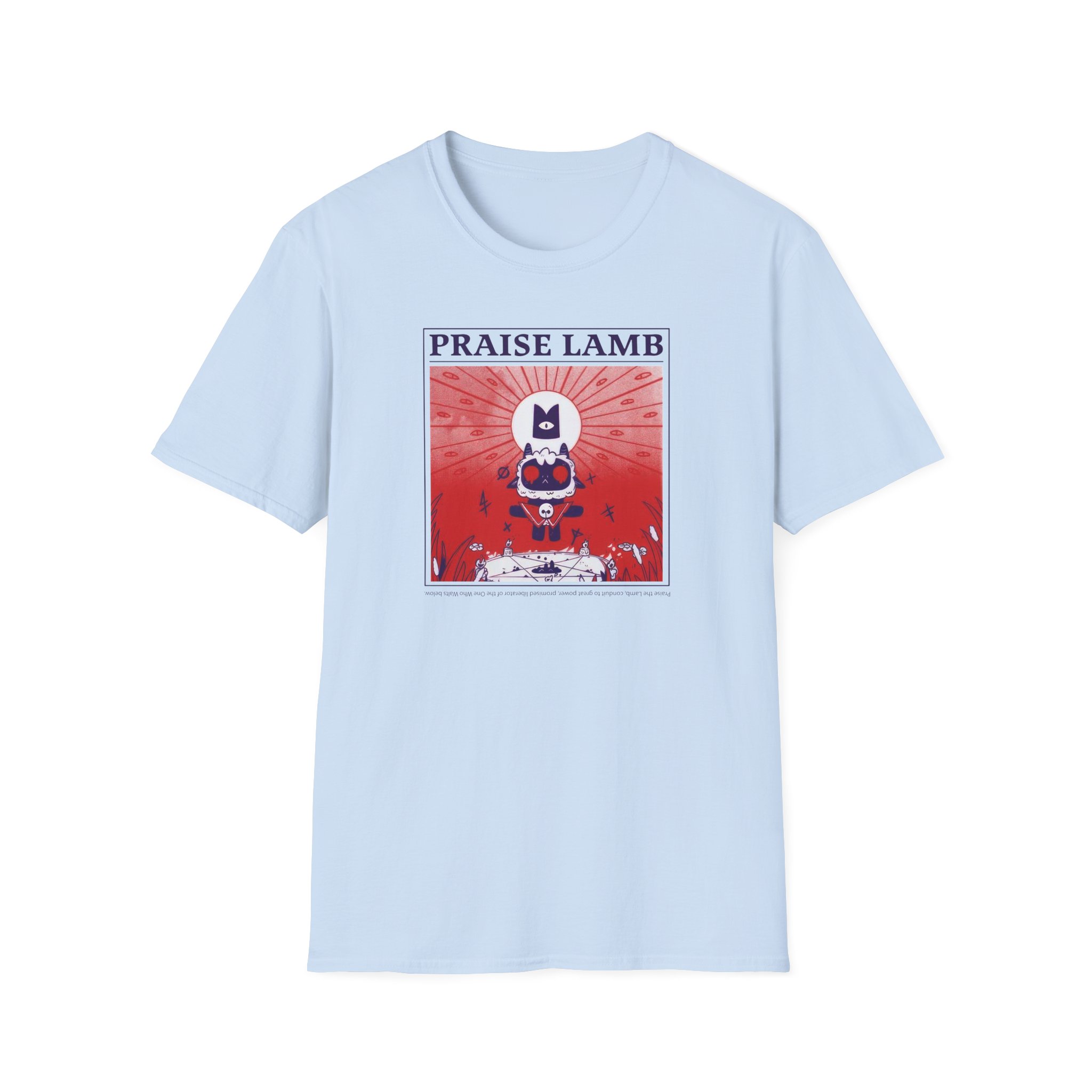 Cult of the Lamb Praise Lamb Unisex Softstyle T-Shirt