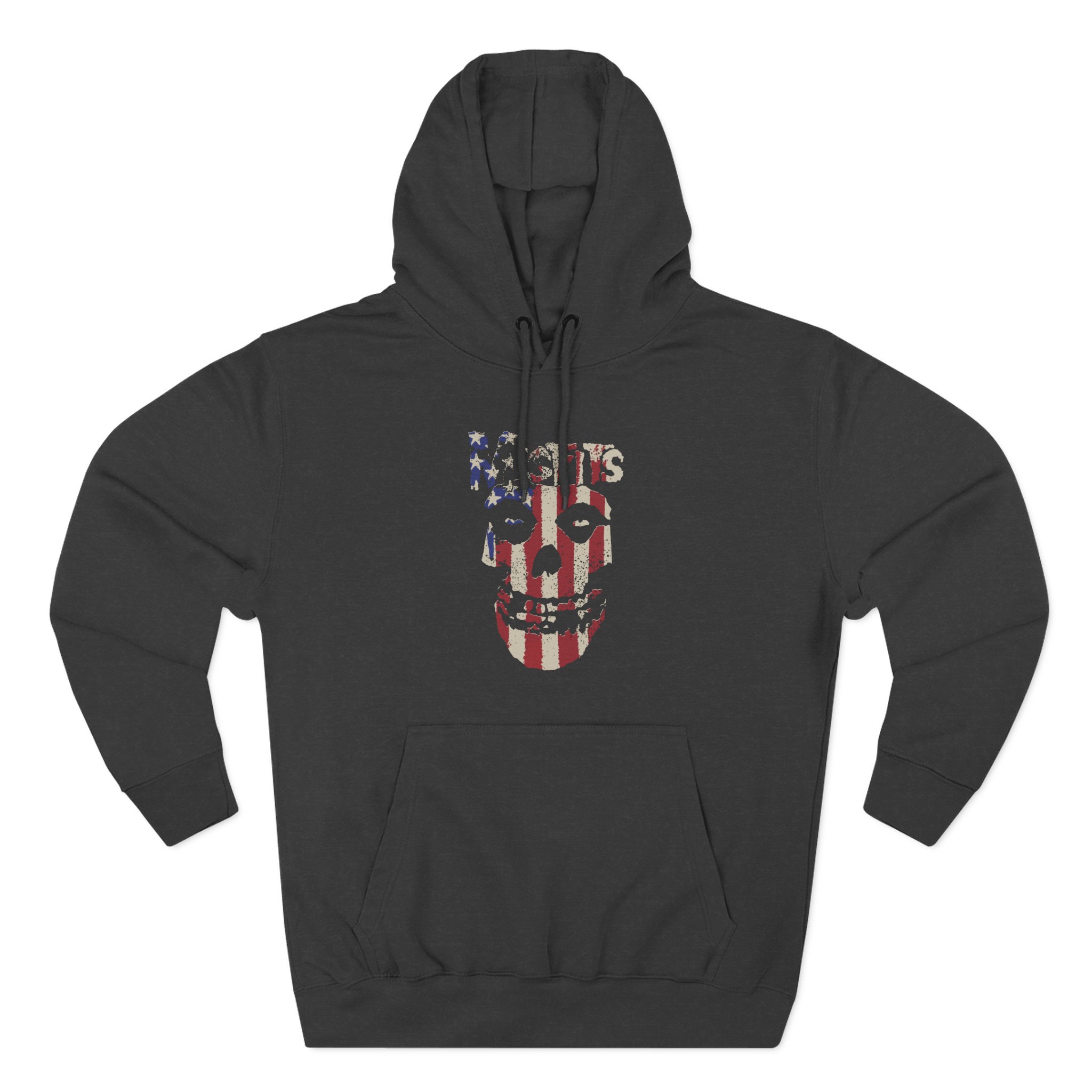 Misfits Stars and Stripes Fiend Skull Three-Panel Fleece Hoodie
