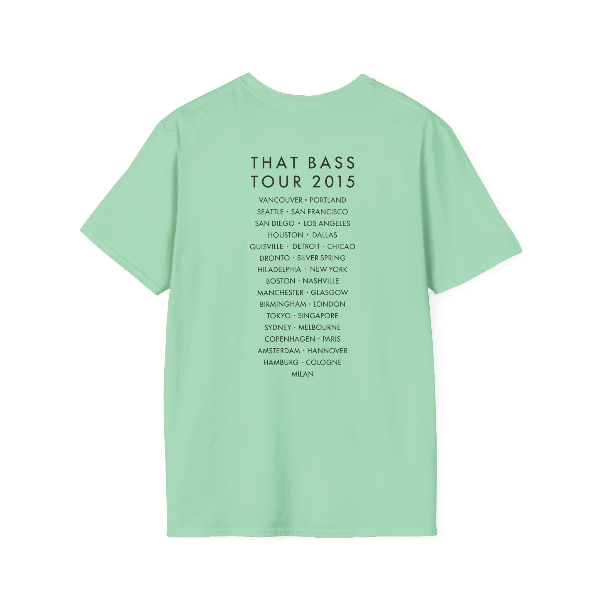 Meghan Trainor Title Pose Turquoise Unisex Softstyle T-Shirt
