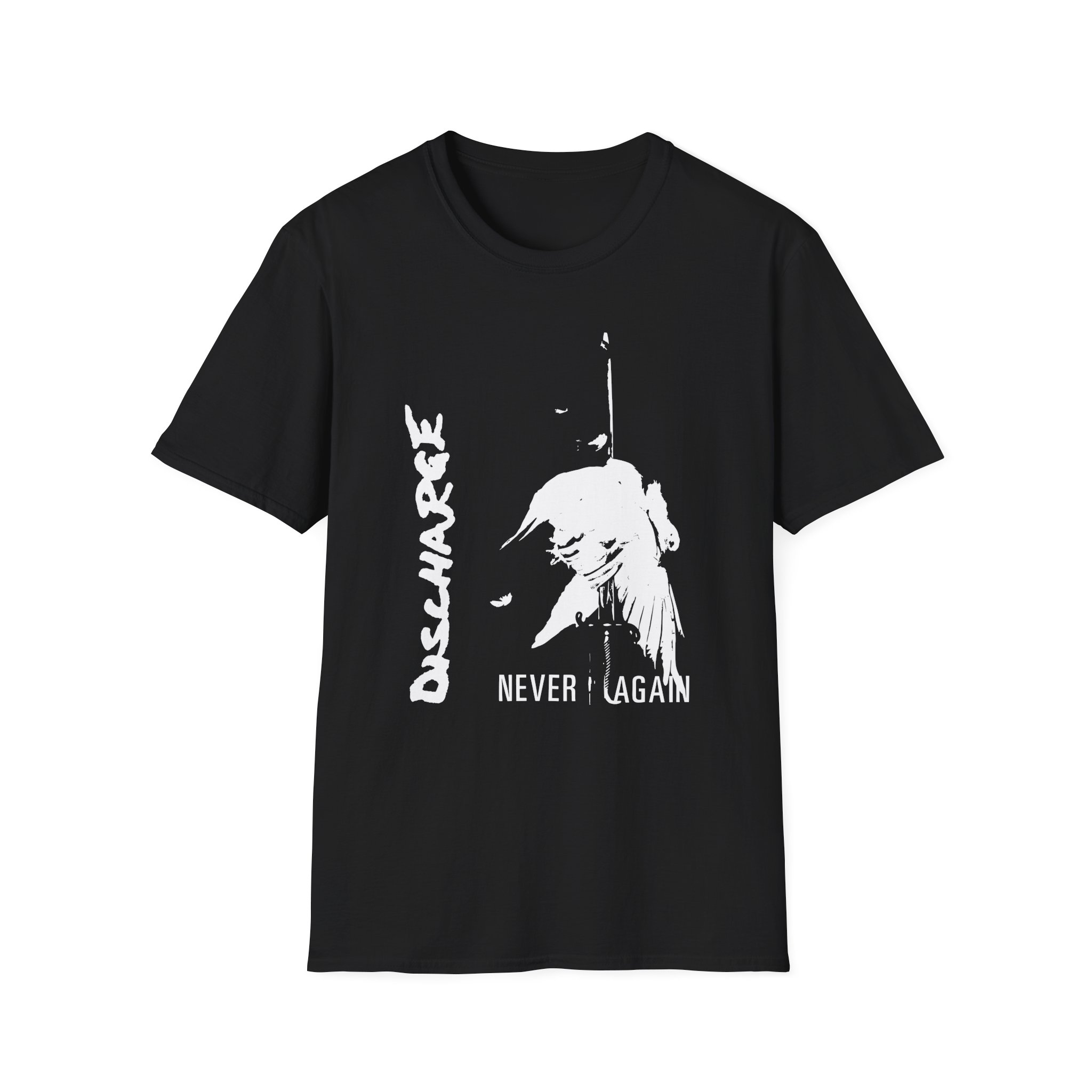 Discharge Never Again Unisex Softstyle T-Shirt