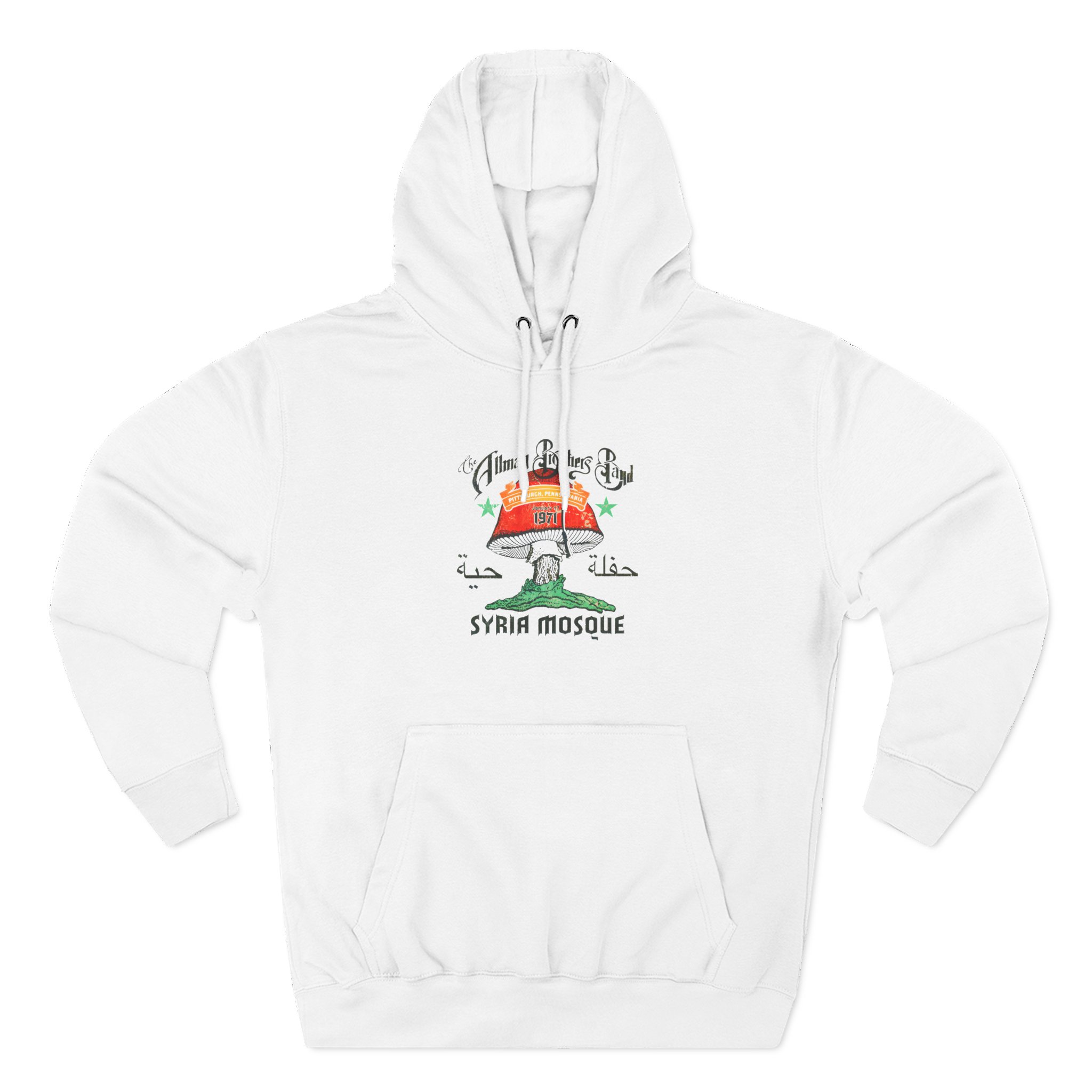 The Allman Brothers Pittsburgh 1971 Three-Panel Fleece Hoodie