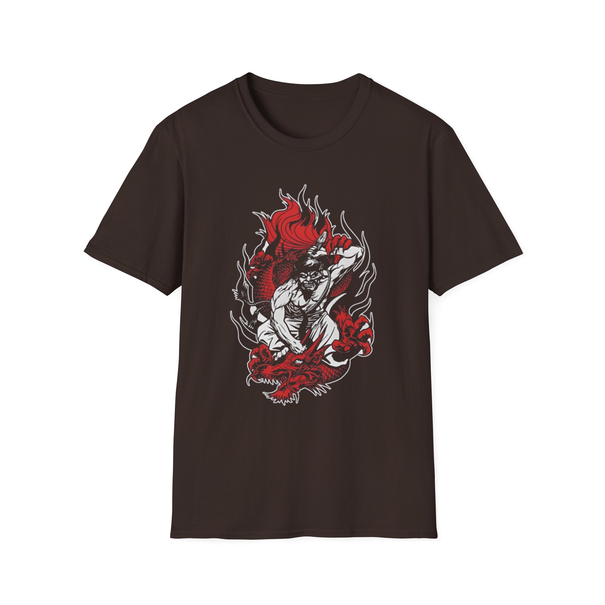 100 Demons Samurai Dragon Unisex Softstyle T-Shirt