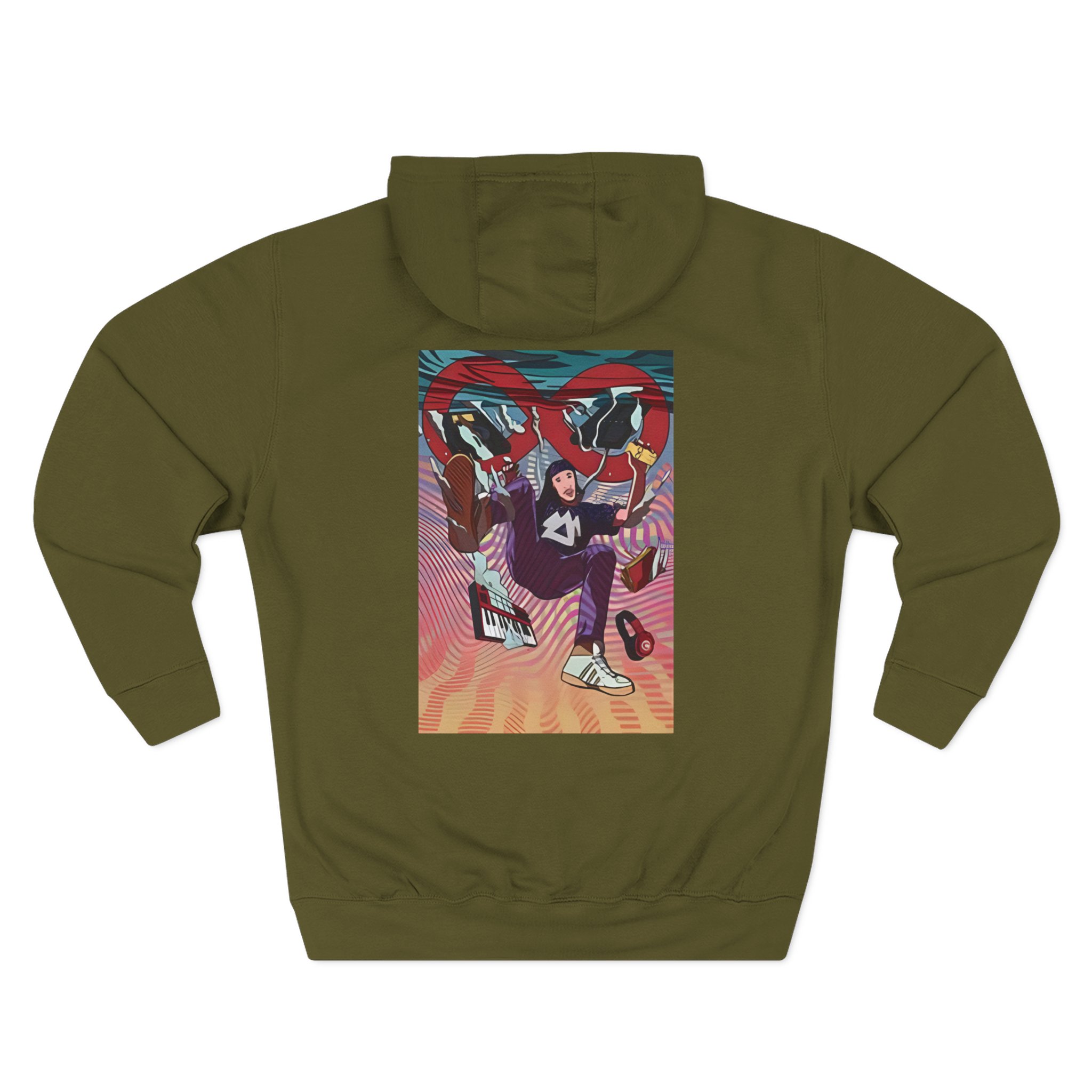 Liquid Stranger Three-Panel Fleece Hoodie