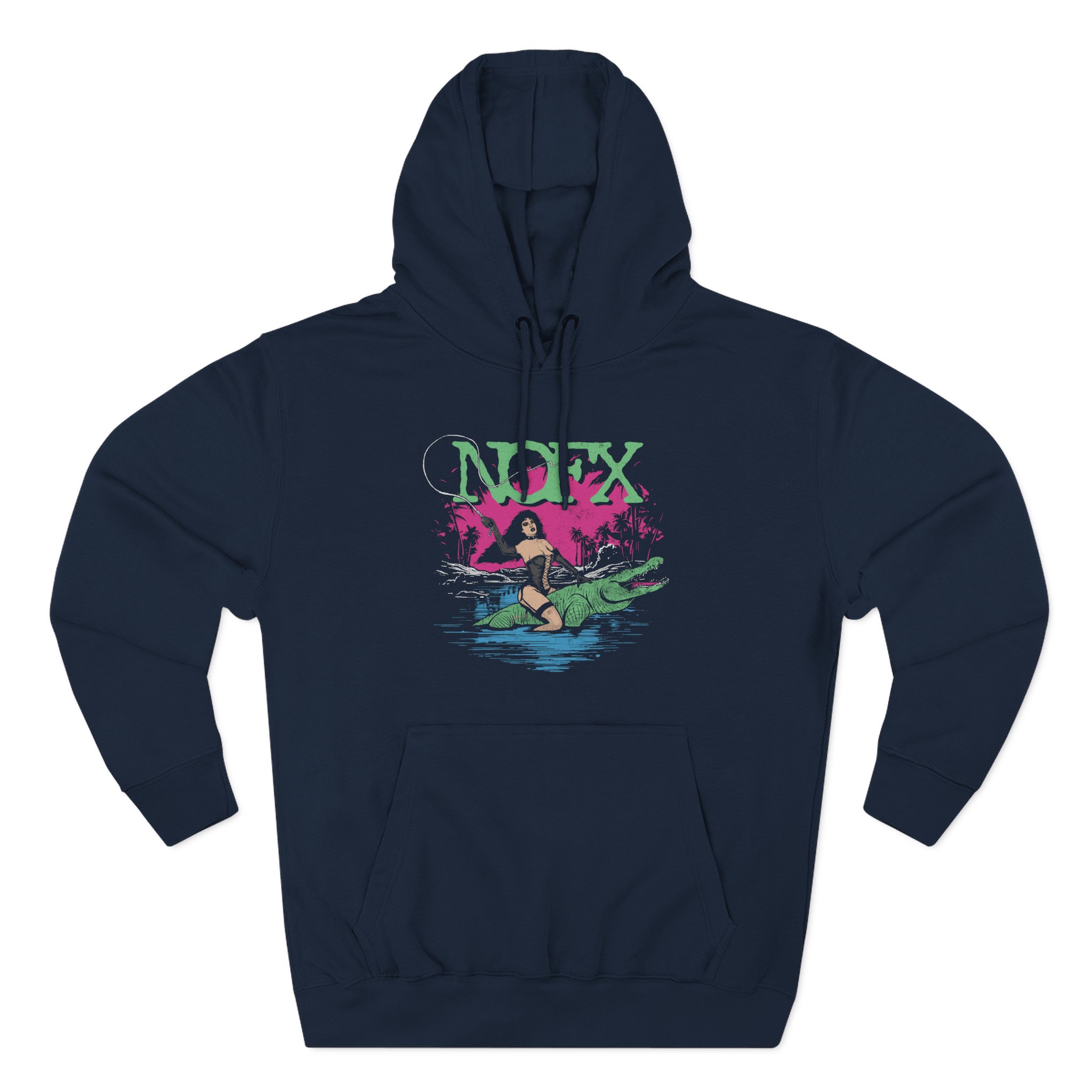 Nofx Gator Three-Panel Fleece Hoodie
