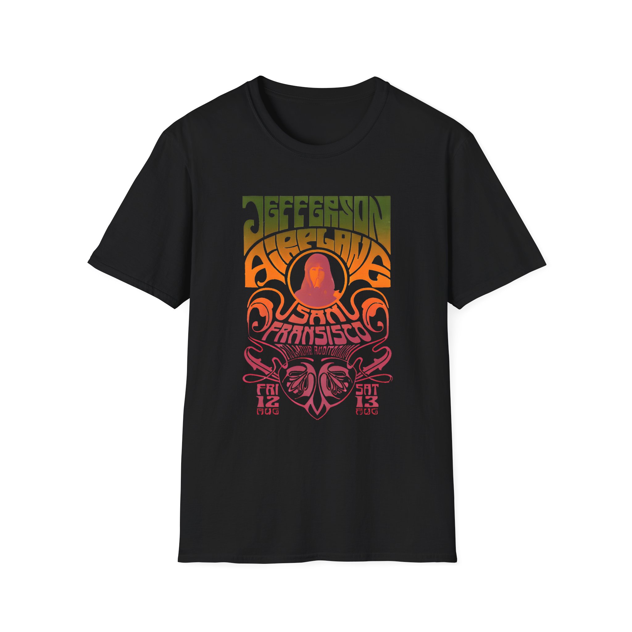 Jefferson Airplane Psychedelic Unisex Softstyle T-Shirt