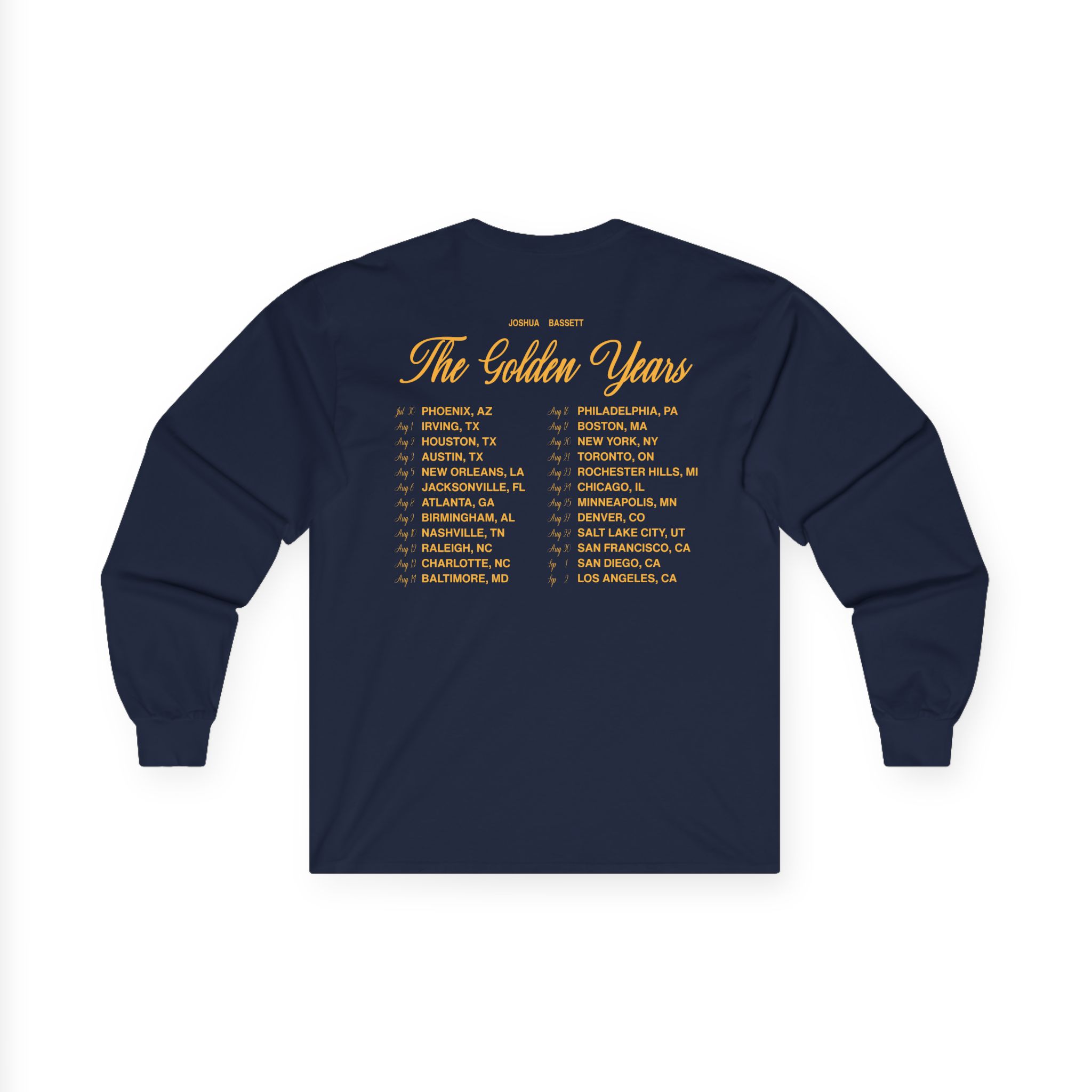 Joshua Bassett Karate Photo Tour Unisex Ultra Cotton Long Sleeve Tee