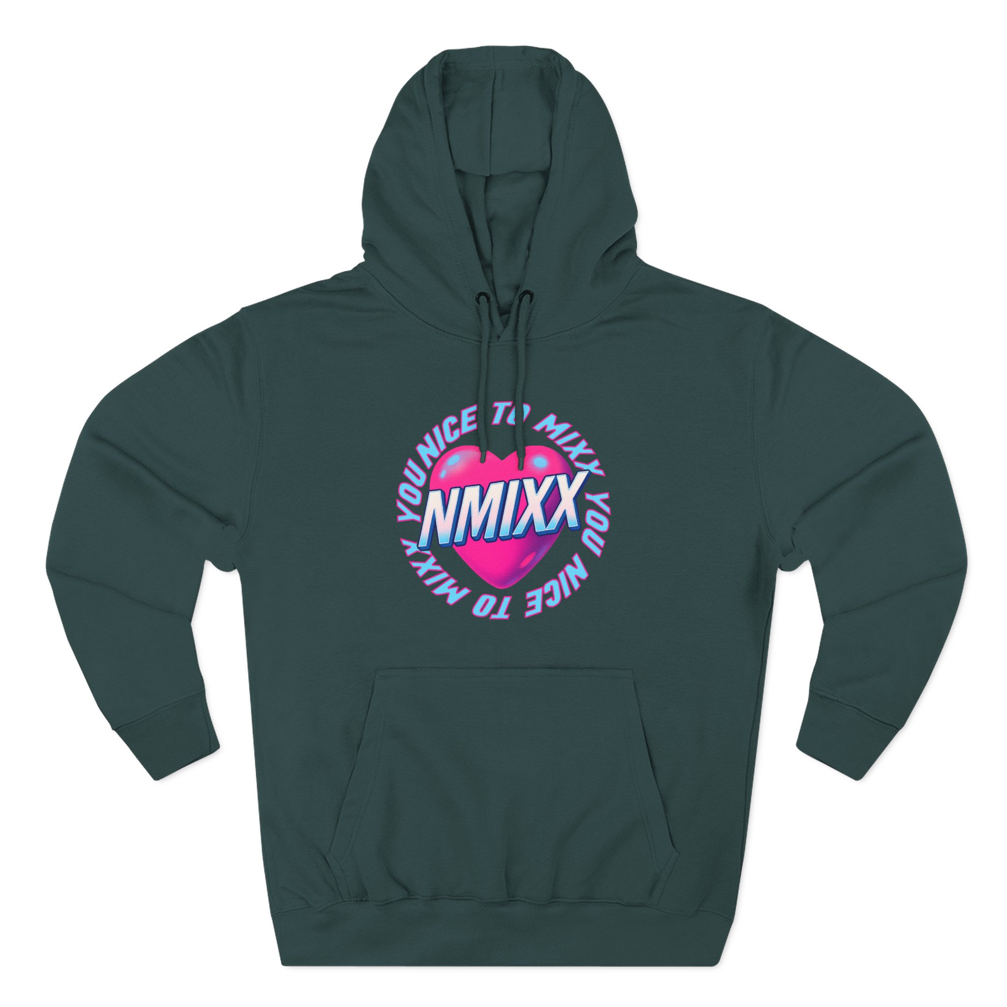 Nmixx Three-Panel Fleece Hoodie