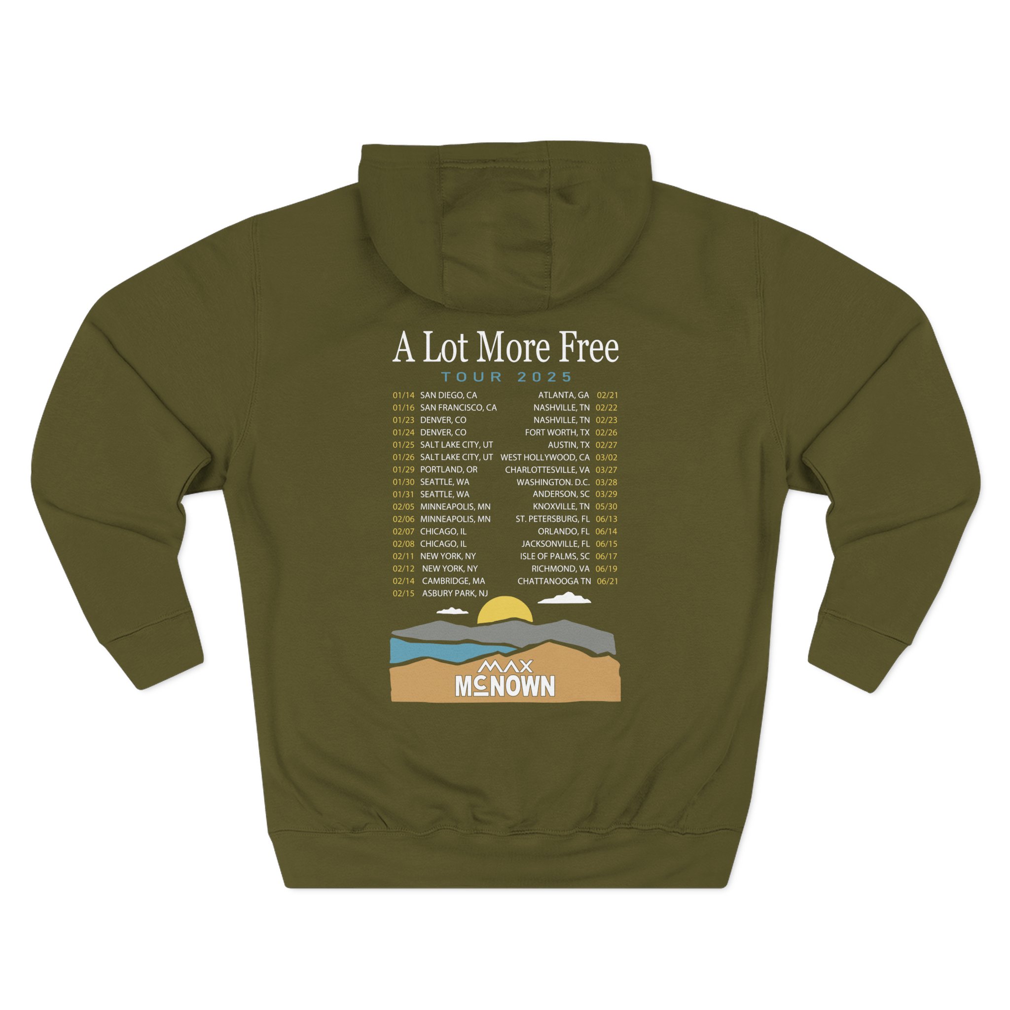 Max Mcnown US Tour Three-Panel Fleece Hoodie