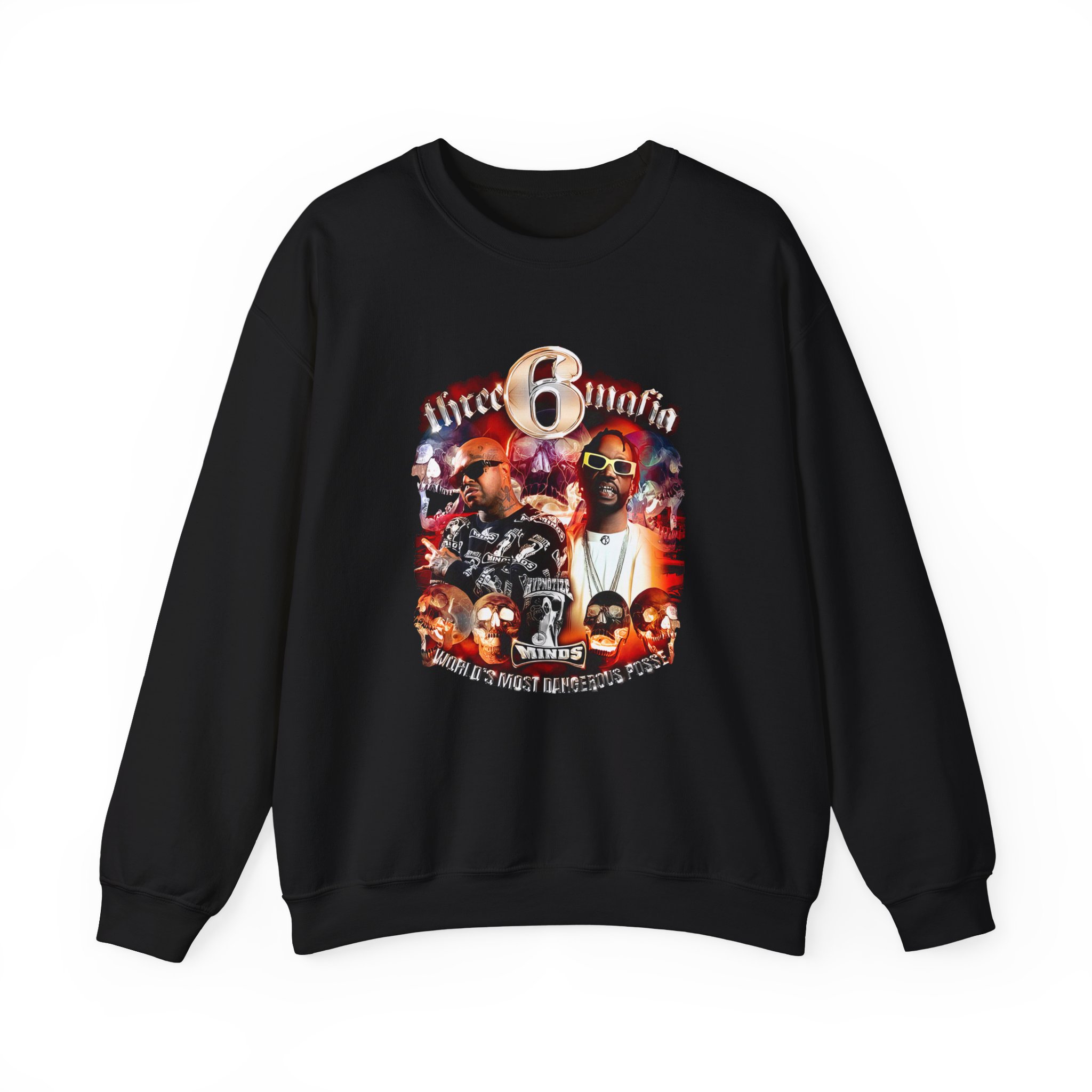 Three 6 Mafia Side 2 Side Unisex Heavy Blendâ„¢ Crewneck Sweatshirt