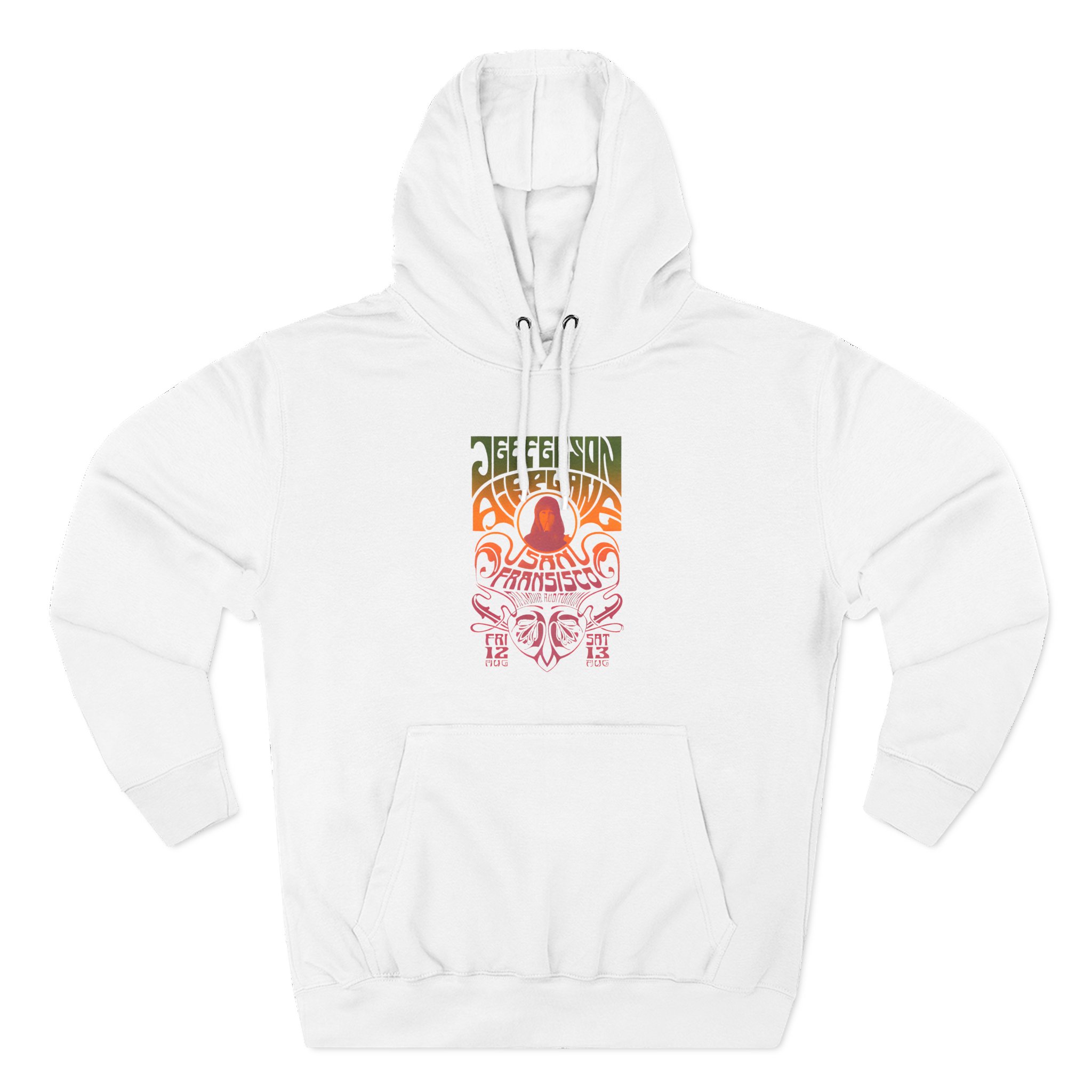 Jefferson Airplane Psychedelic Three-Panel Fleece Hoodie