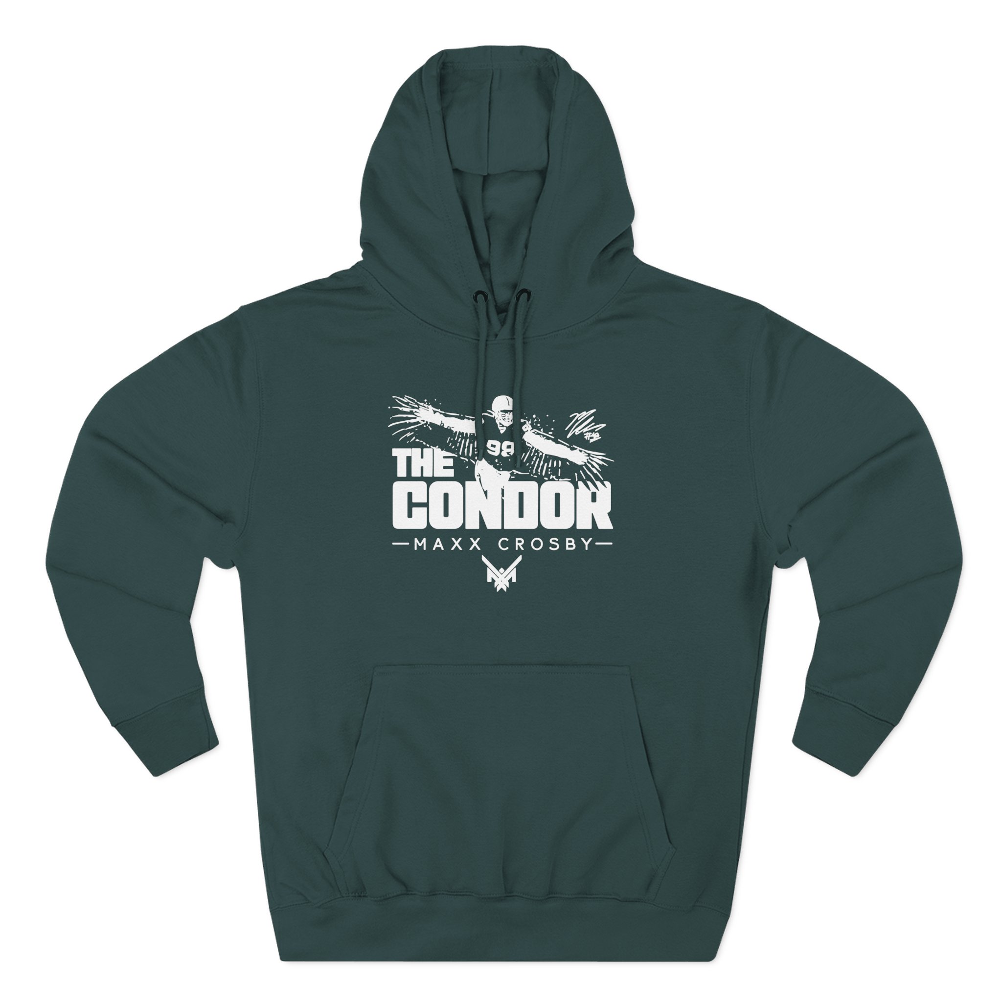 Maxx Crosby the Condor Three-Panel Fleece Hoodie