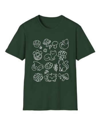 Shubble Plants And Cats Unisex Softstyle T-Shirt