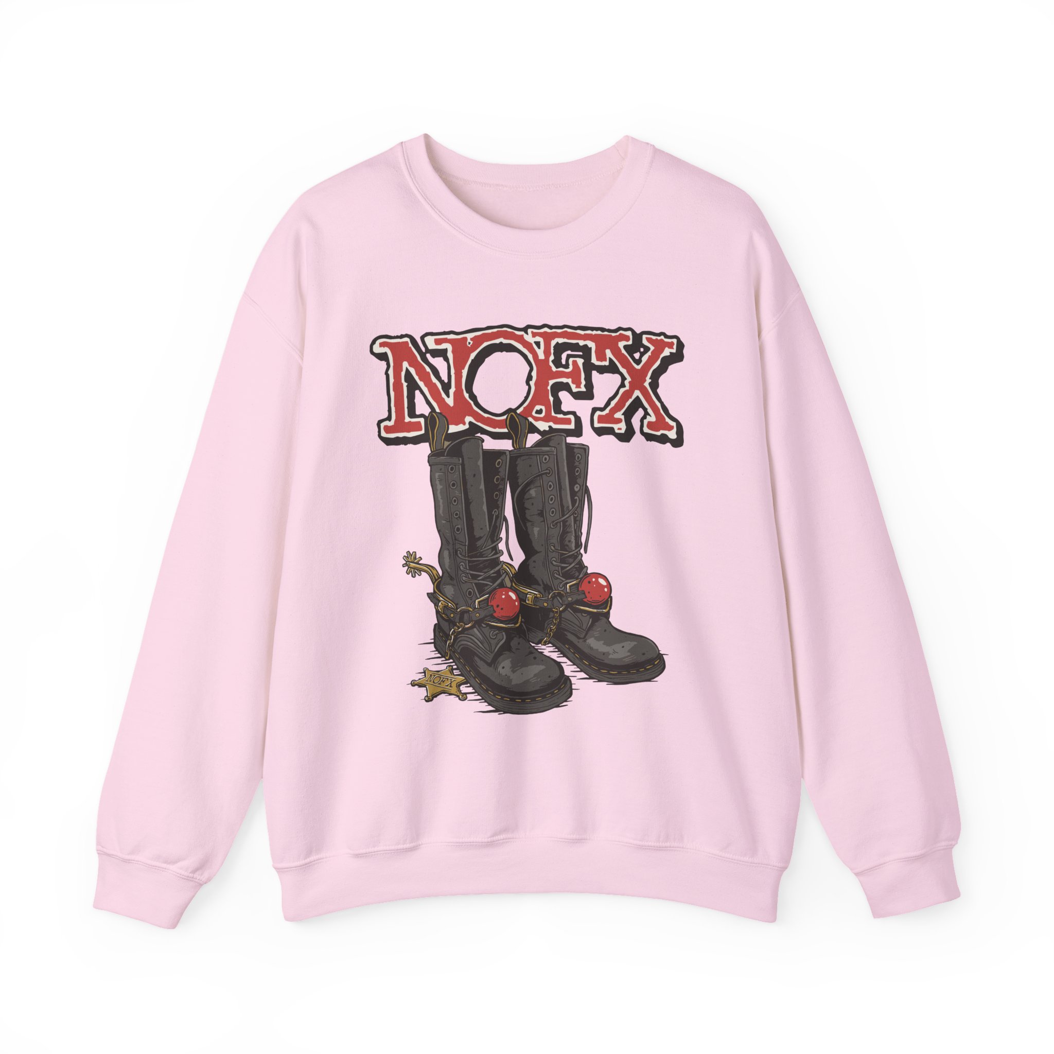 Nofx Boots Unisex Heavy Blendâ„¢ Crewneck Sweatshirt