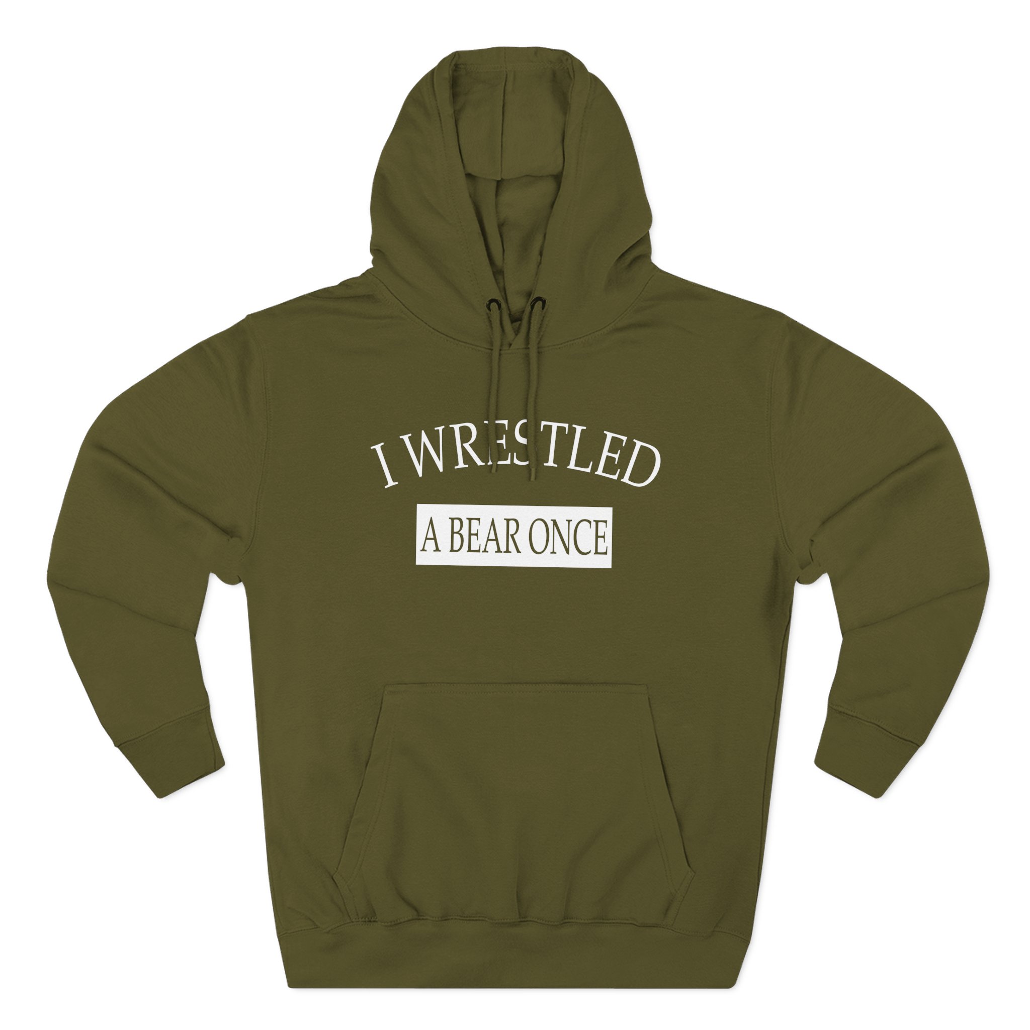 Iwrestledabearonce Three-Panel Fleece Hoodie