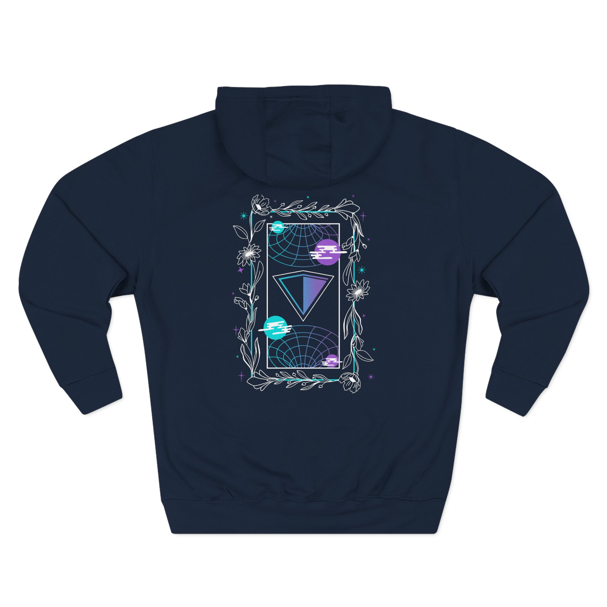 Inzo Astral Bloom Three-Panel Fleece Hoodie