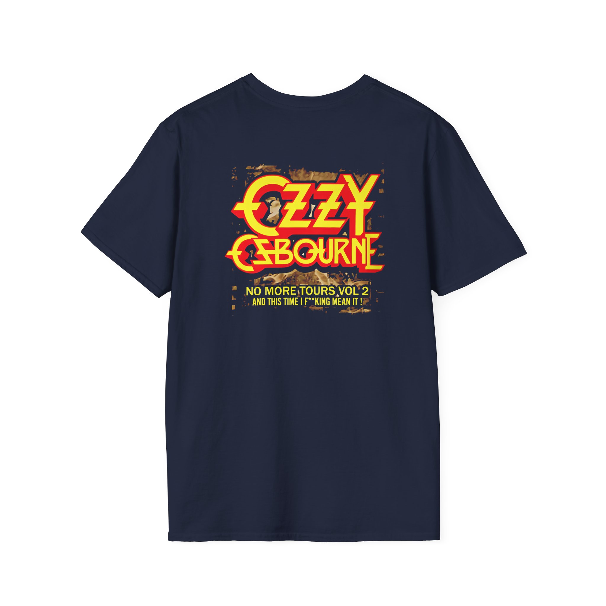 Ozzy Osbourne Rising With Tourback Unisex Softstyle T-Shirt