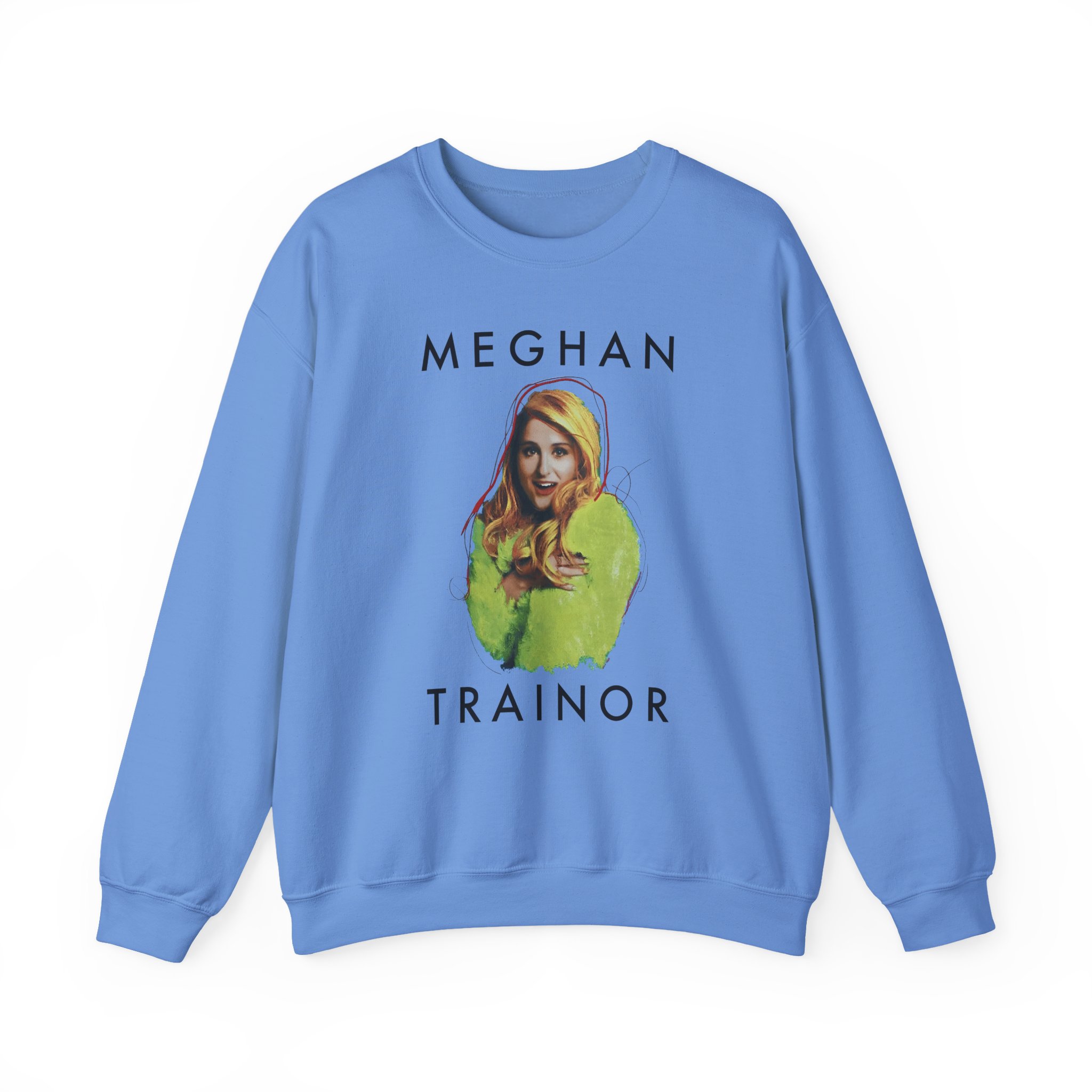 Meghan Trainor Title Pose Turquoise Unisex Heavy Blendâ„¢ Crewneck Sweatshirt