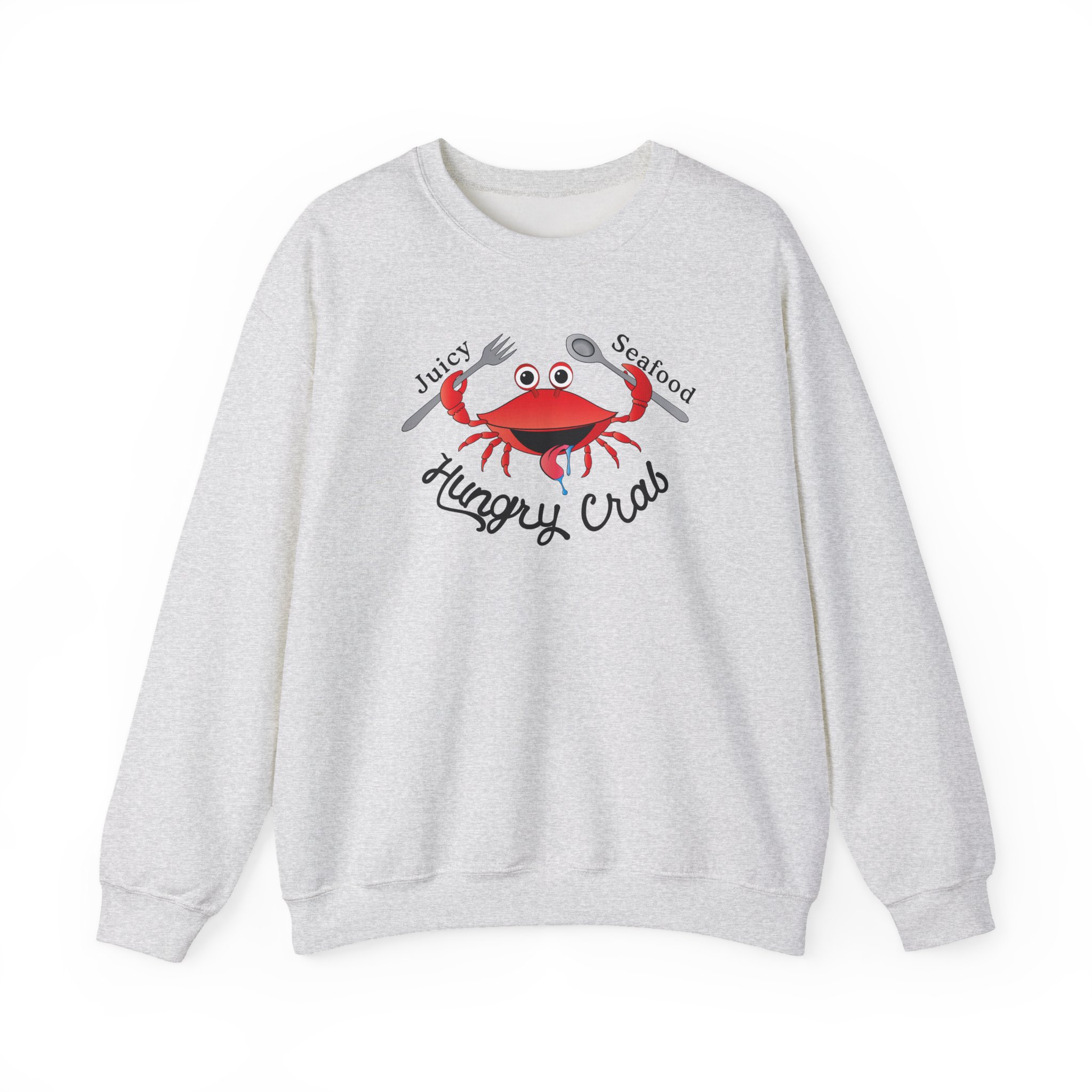 Hungry Box Hungry Crab Juicy Seafood Unisex Heavy Blendâ„¢ Crewneck Sweatshirt