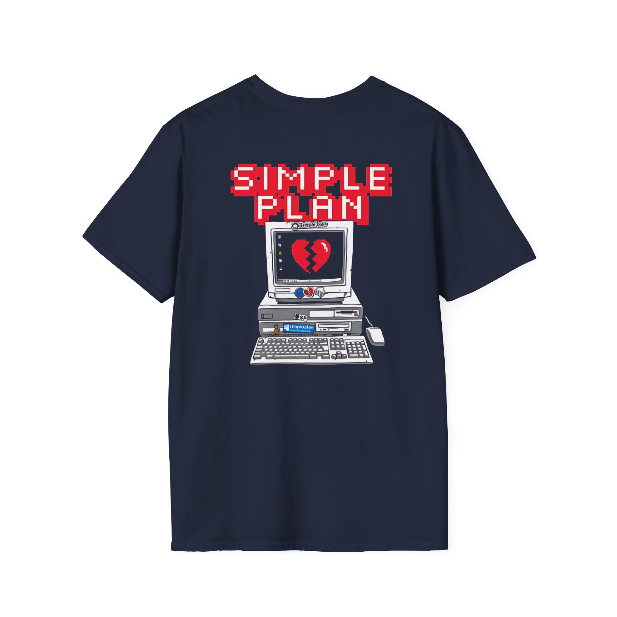 Simple Plan 90's Computer Unisex Softstyle T-Shirt