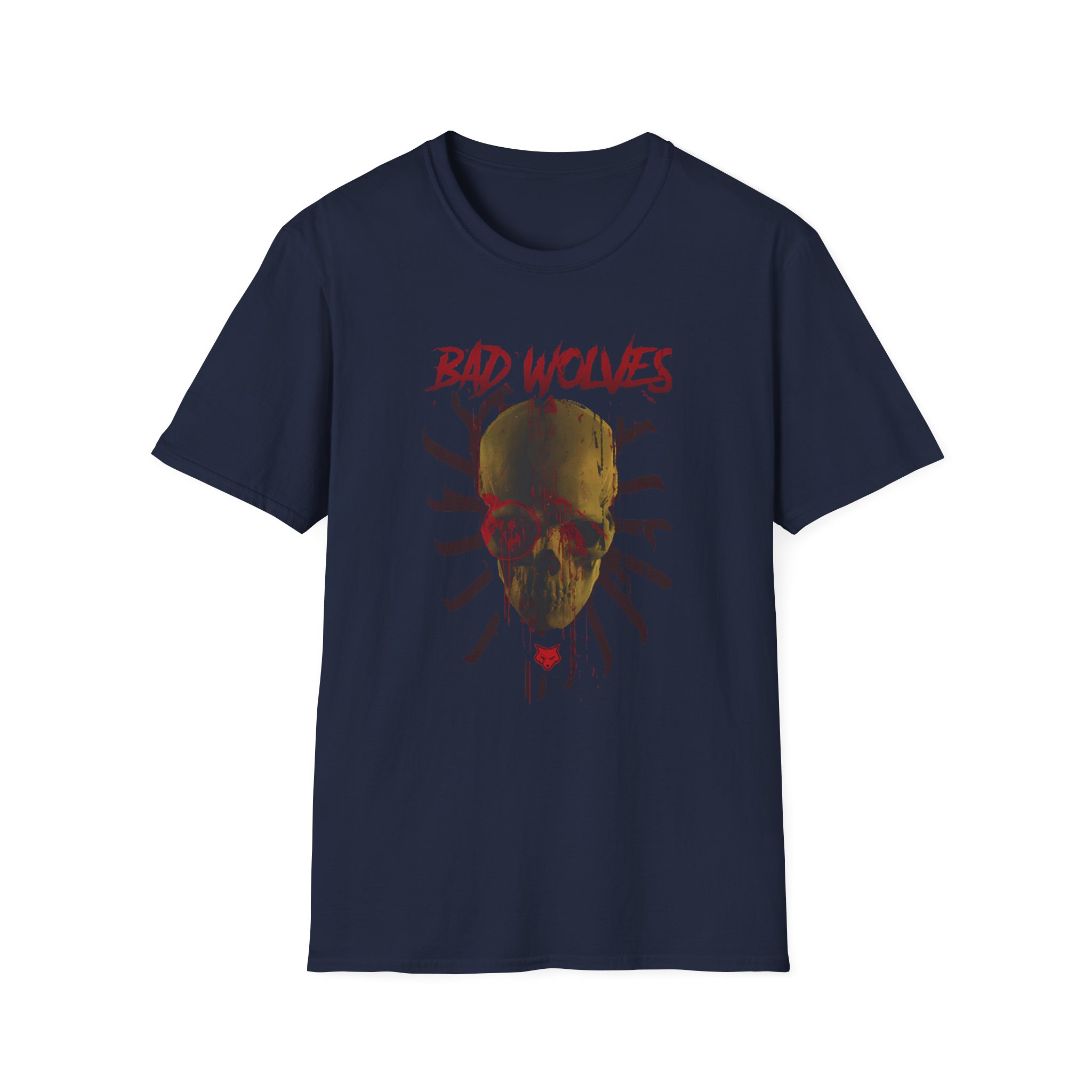 Bad Wolves Bloody Skull Unisex Softstyle T-Shirt