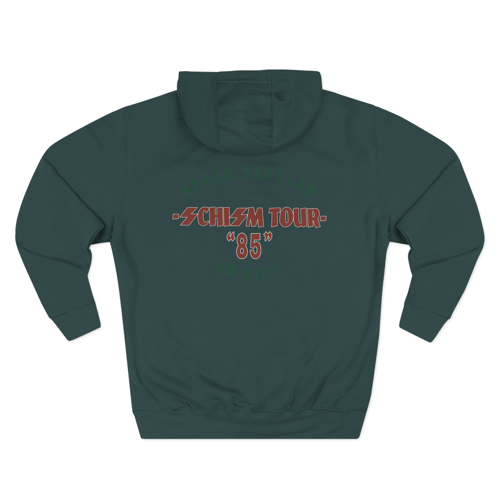 Stormtroopers of Death S.o.d. Schism Tour "85" Speak English or Die Three-Panel Fleece Hoodie