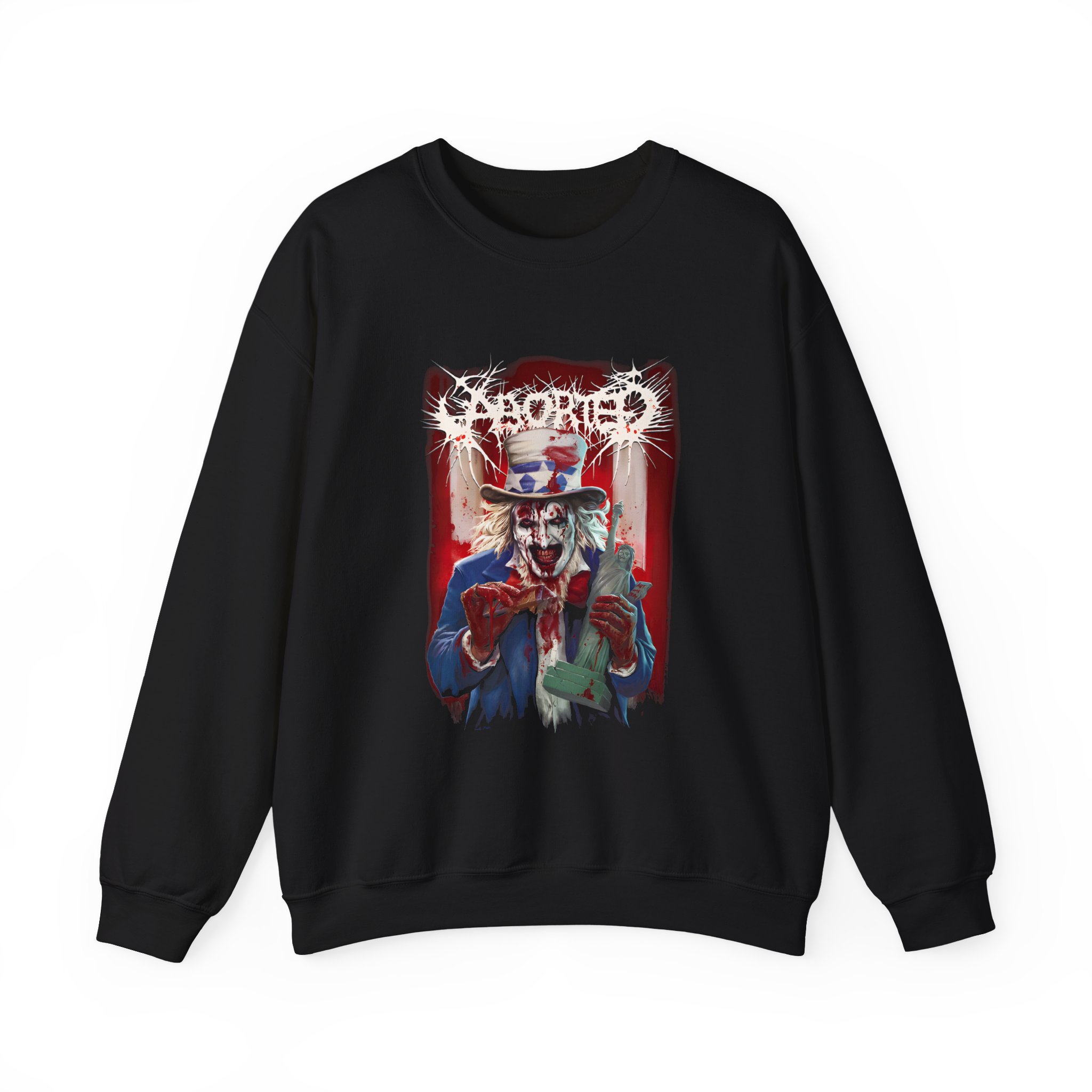Aborted Spring 2025 North American Tour Unisex Heavy Blendâ„¢ Crewneck Sweatshirt