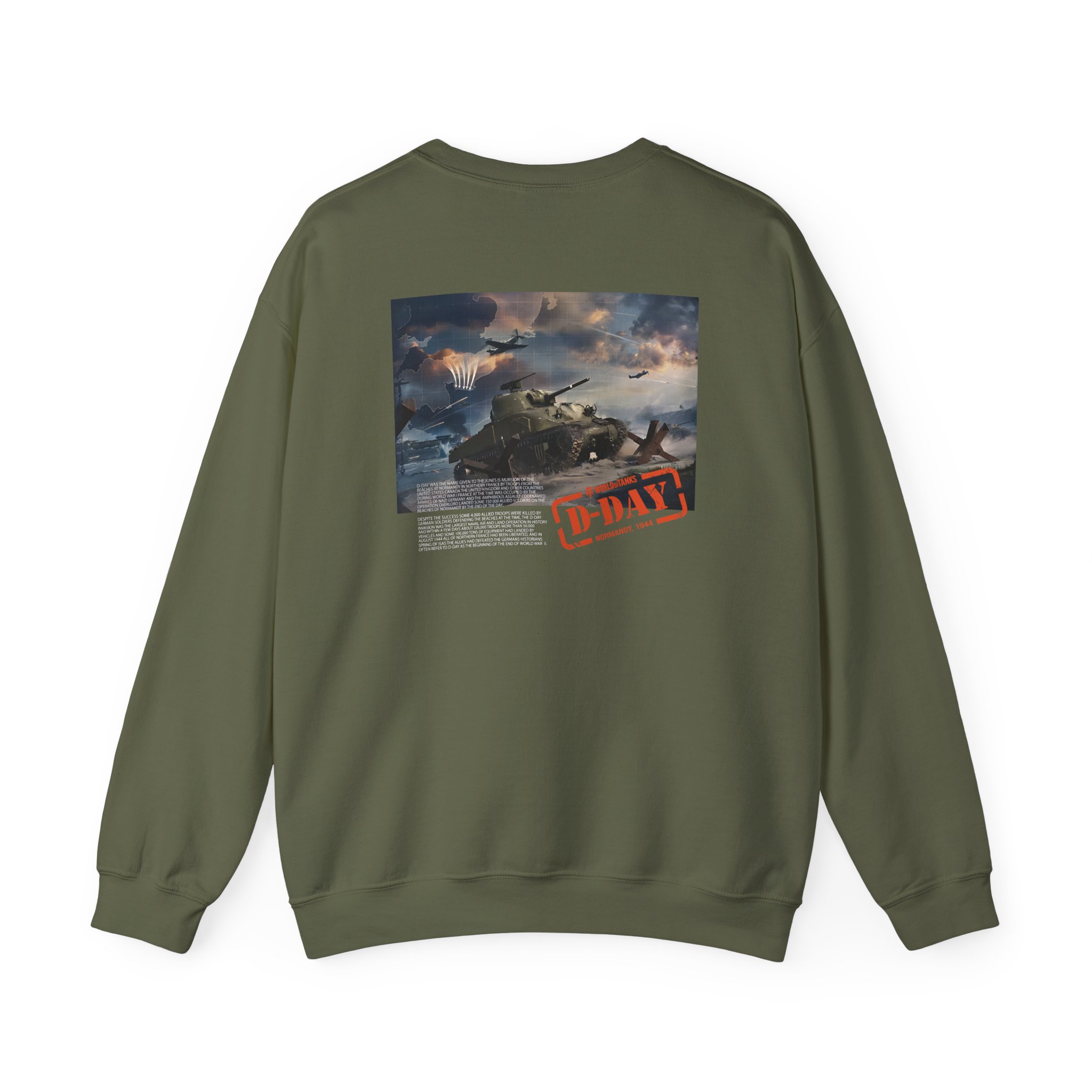 World of Tank Wot D-day Unisex Heavy Blendâ„¢ Crewneck Sweatshirt
