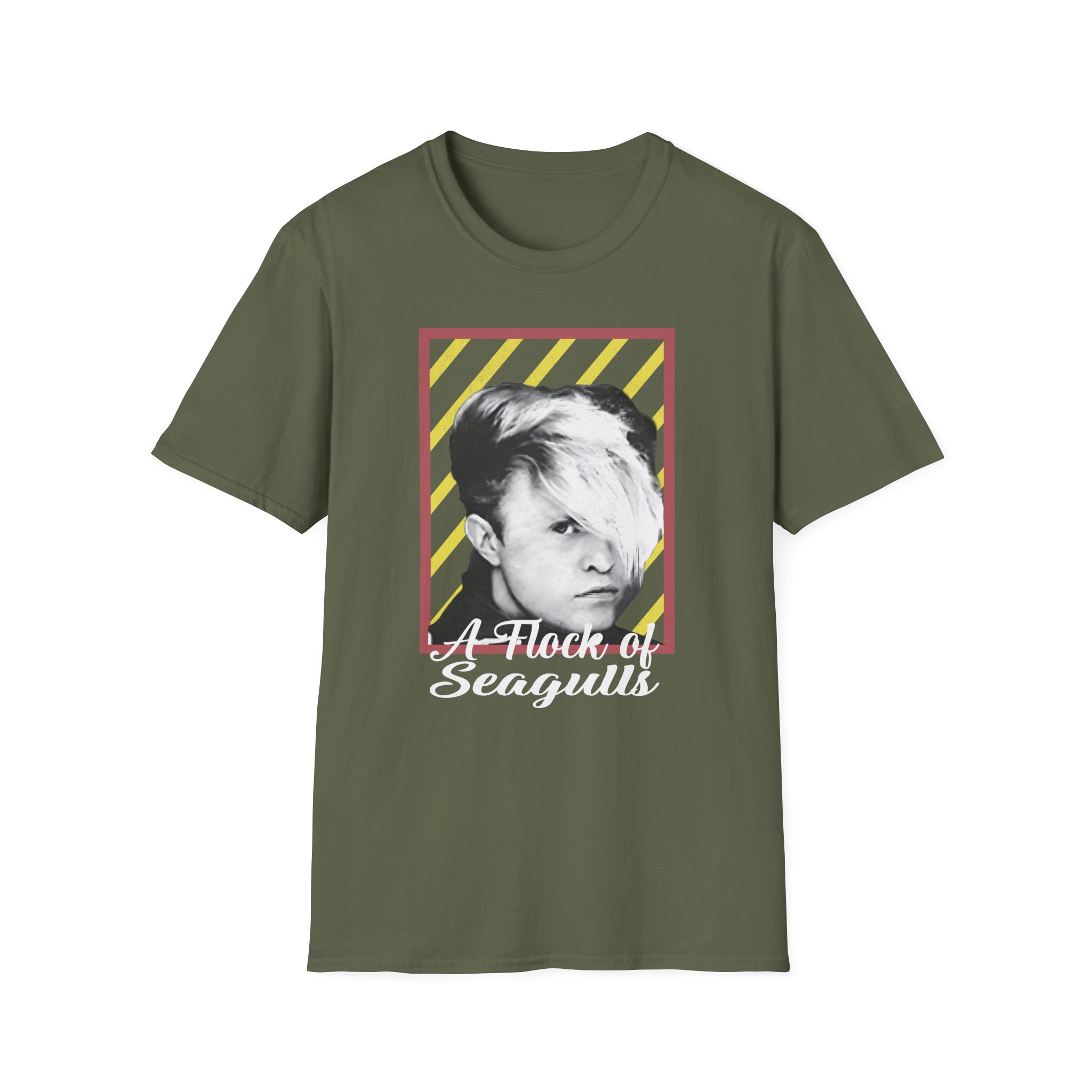 A Flock of Seagulls Neon Unisex Softstyle T-Shirt