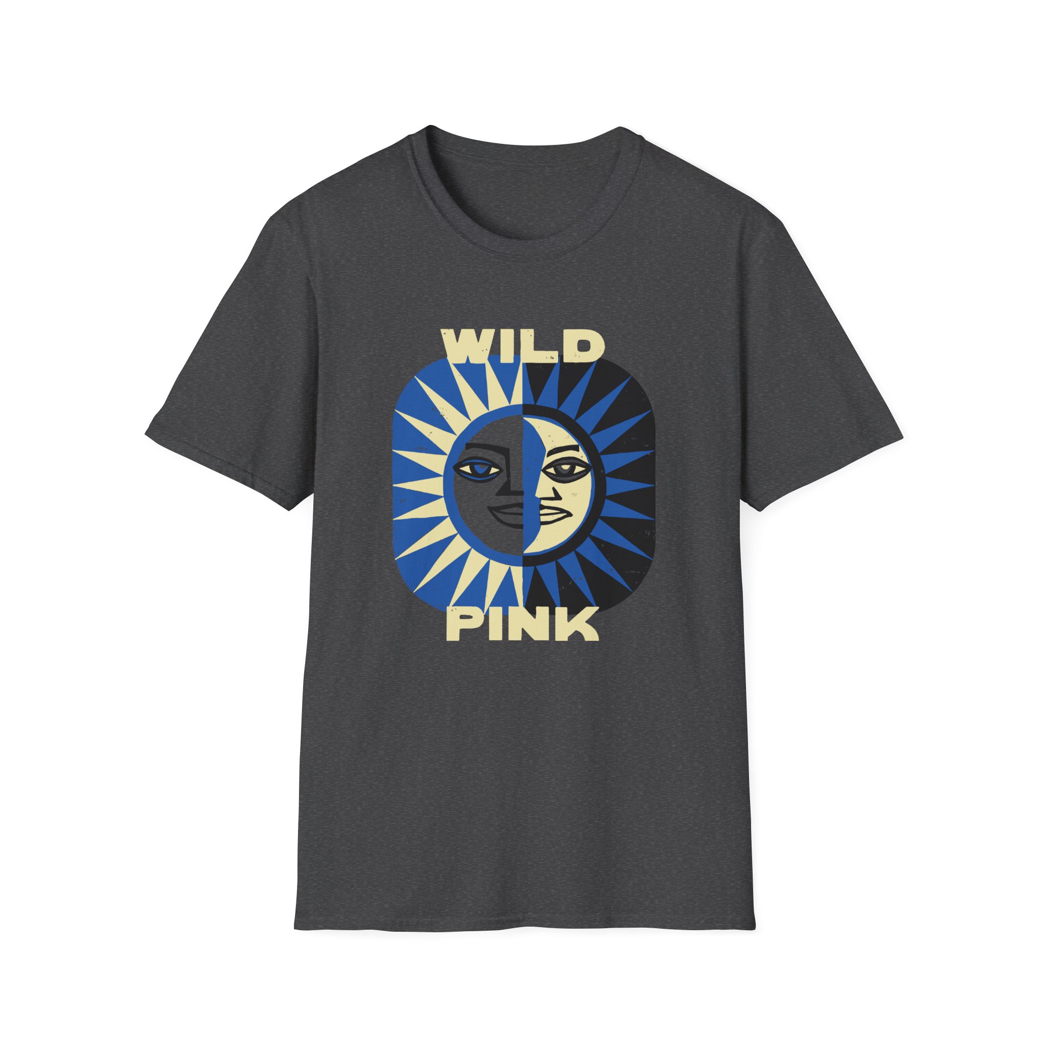 Wild Pink Sun Moon Unisex Softstyle T-Shirt