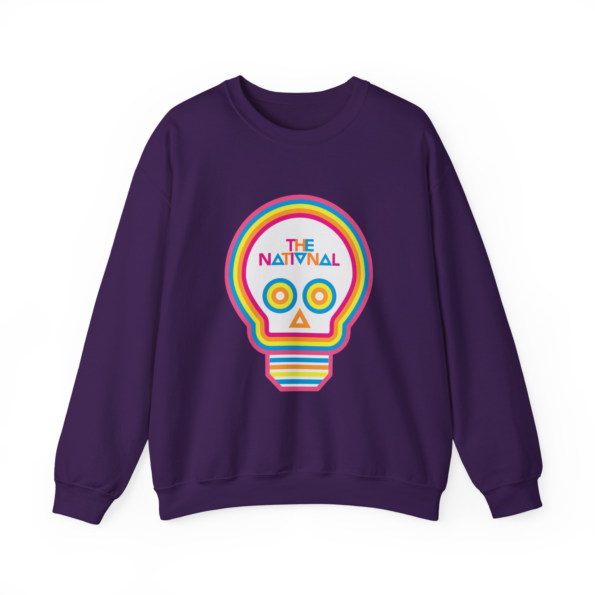 The National Lightbulb Skull Unisex Heavy Blend Crewneck Sweatshirt
