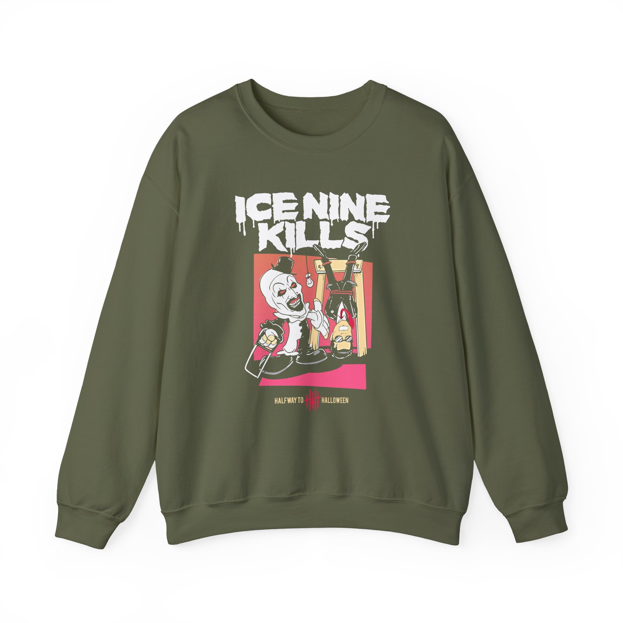 Ice Nine Kills Cut in Half Way to Halloween Unisex Heavy Blendâ„¢ Crewneck Sweatshirt