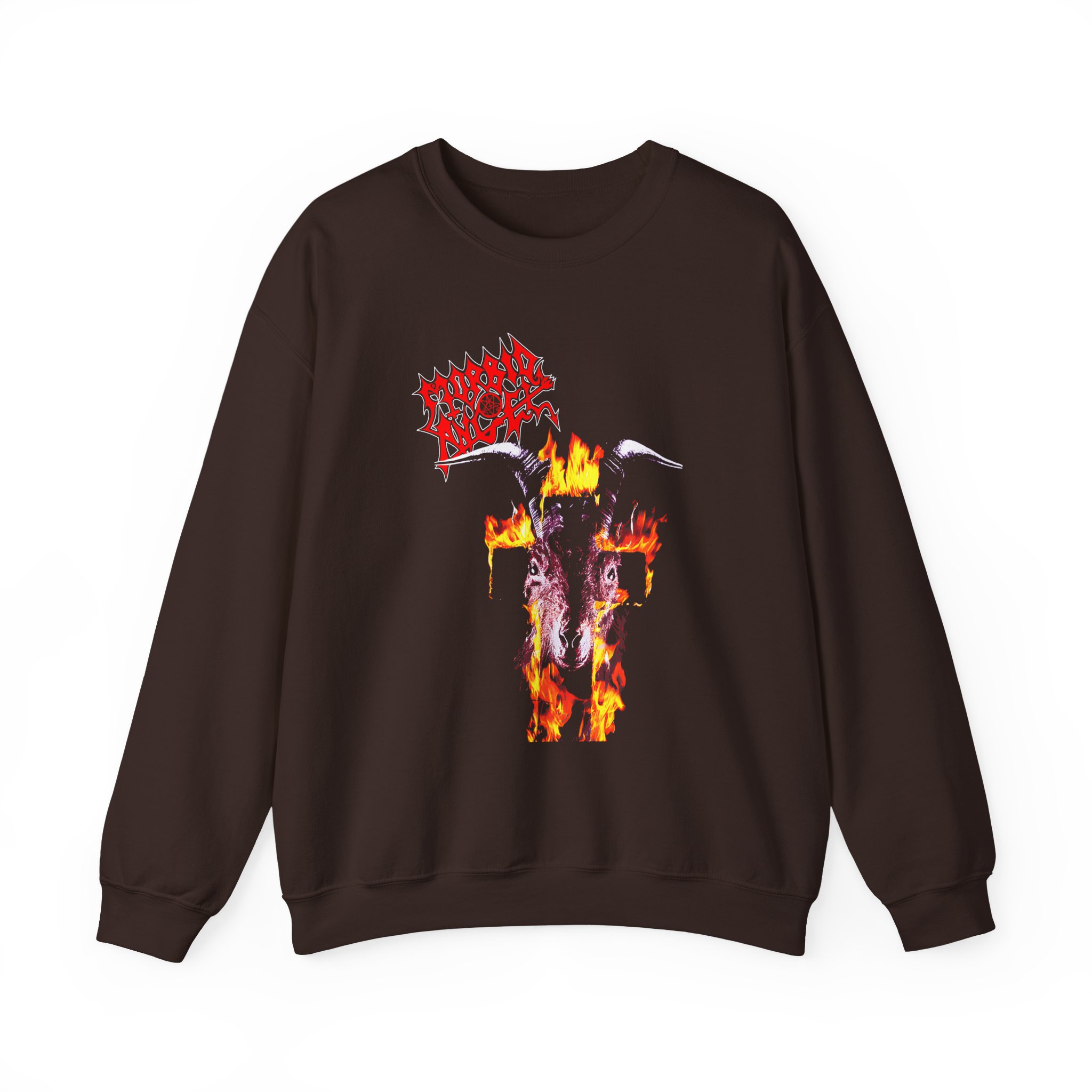 Morbid Angel Flaming Goat Unisex Heavy Blendâ„¢ Crewneck Sweatshirt