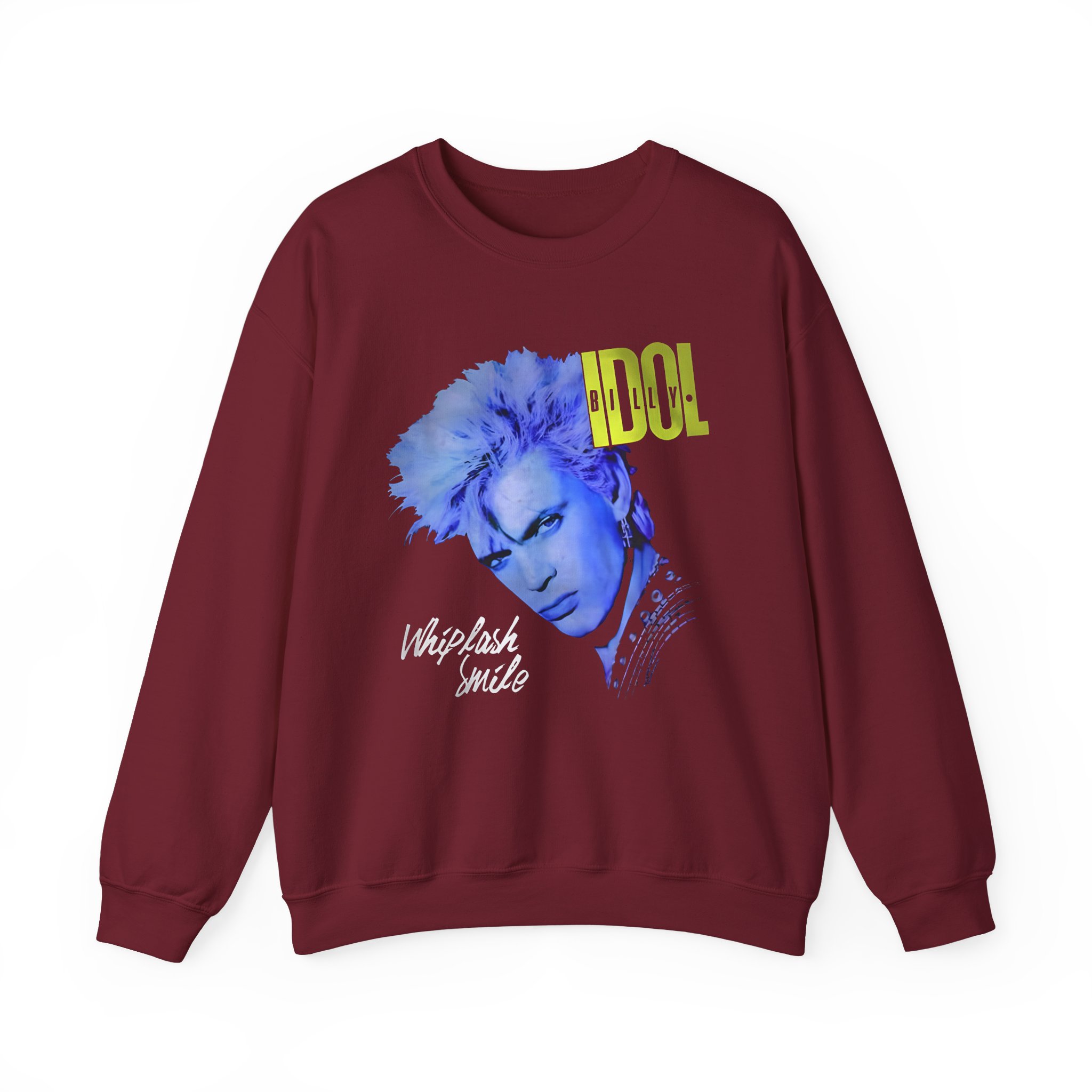 Billy Idol Whiplash Smile Album Unisex Heavy Blendâ„¢ Crewneck Sweatshirt