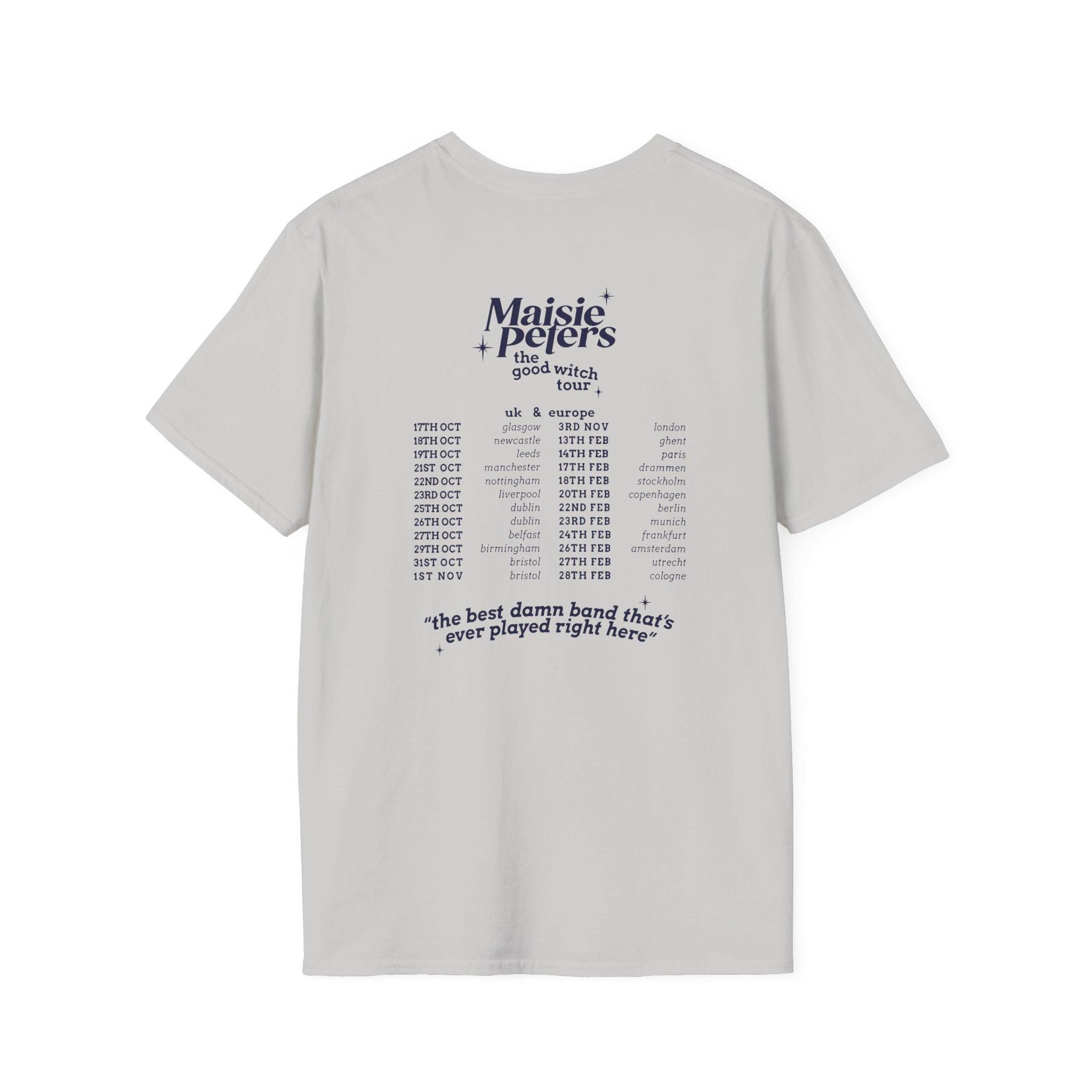 Maisie Peters the Good With Uk/eu 23/24 Tour Unisex Softstyle T-Shirt