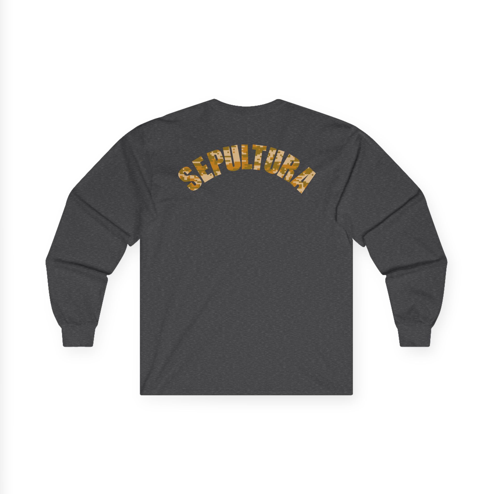 Sepultura Desert Camo S Logo Unisex Ultra Cotton Long Sleeve Tee
