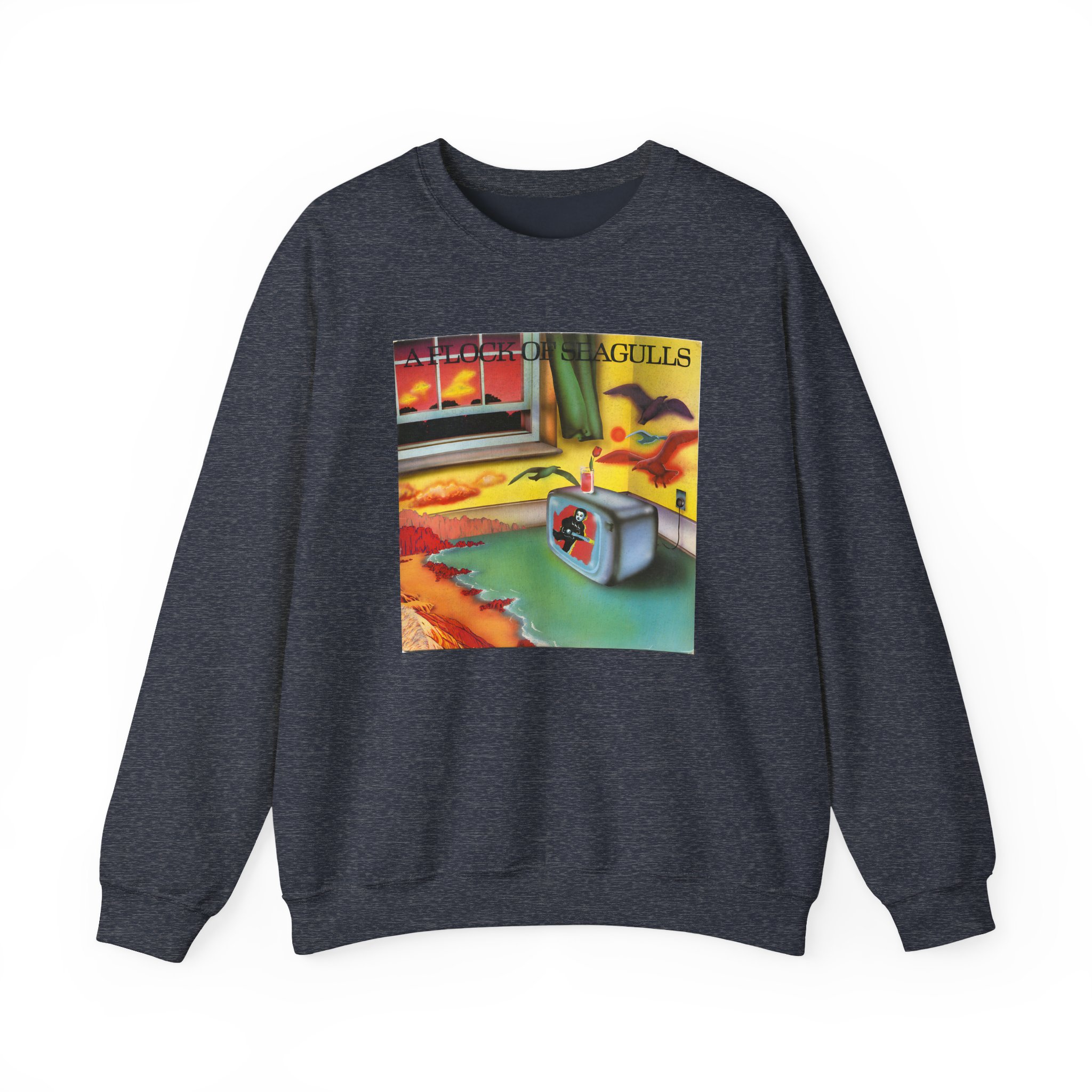 A Flock of Seagulls Original Album Cover Unisex Heavy Blendâ„¢ Crewneck Sweatshirt