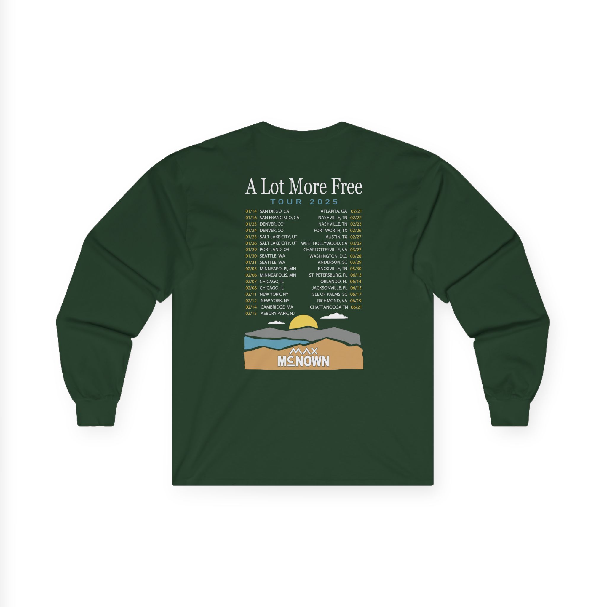 Max Mcnown US Tour Unisex Ultra Cotton Long Sleeve Tee