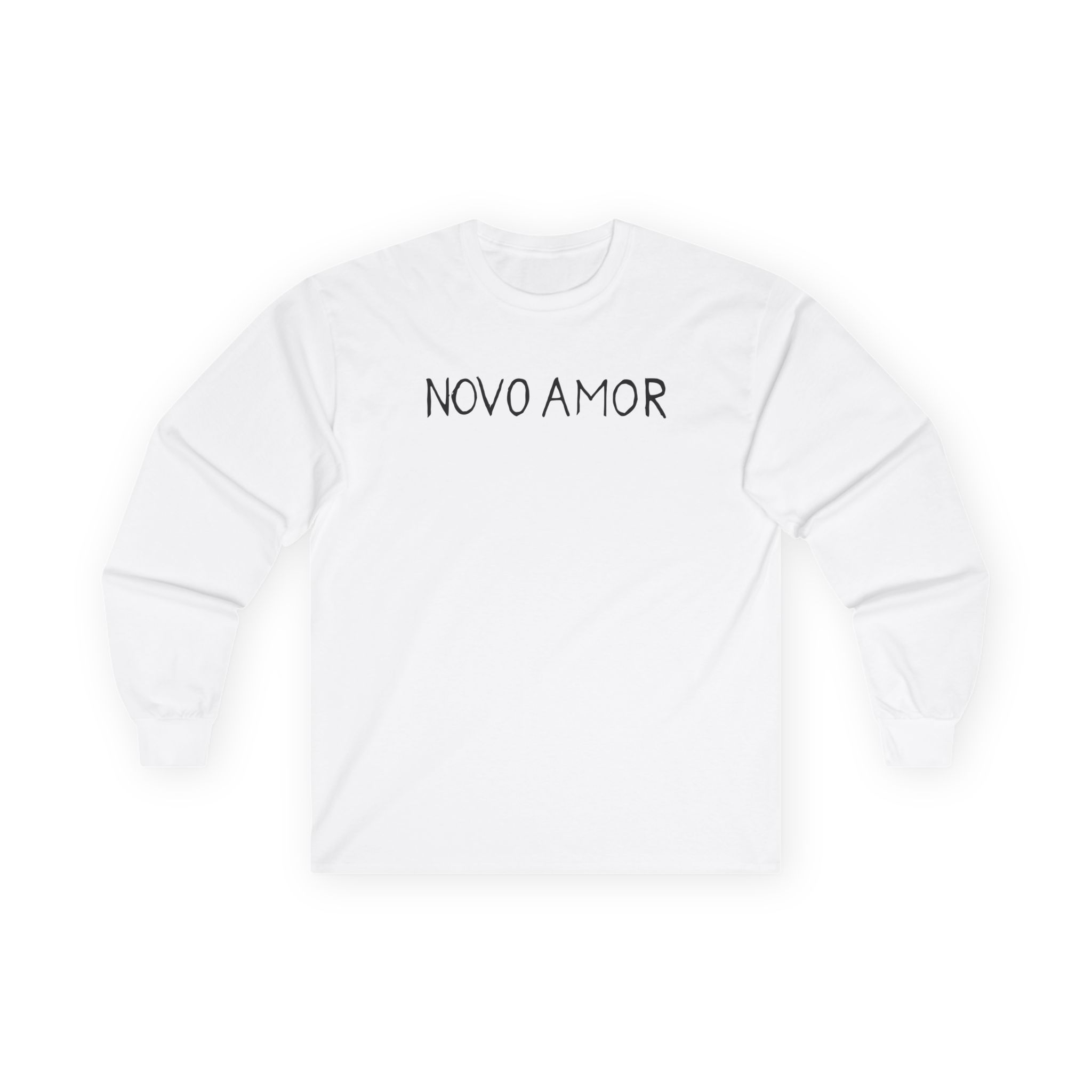Novo Amor Text Unisex Ultra Cotton Long Sleeve Tee