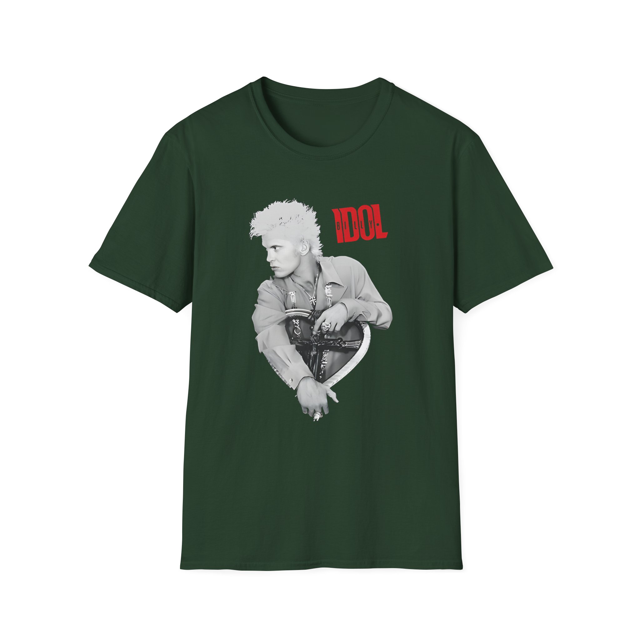 Billy Idol Heart Unisex Softstyle T-Shirt