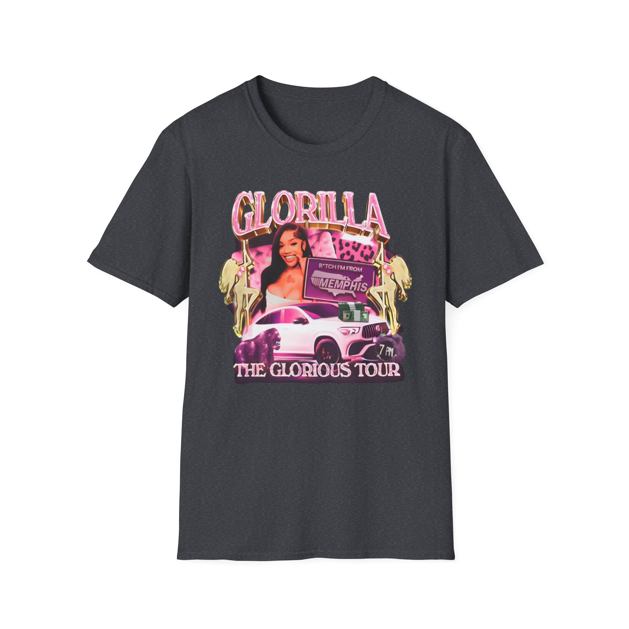 Glorilla Glorious Tour From Memphis Unisex Softstyle T-Shirt